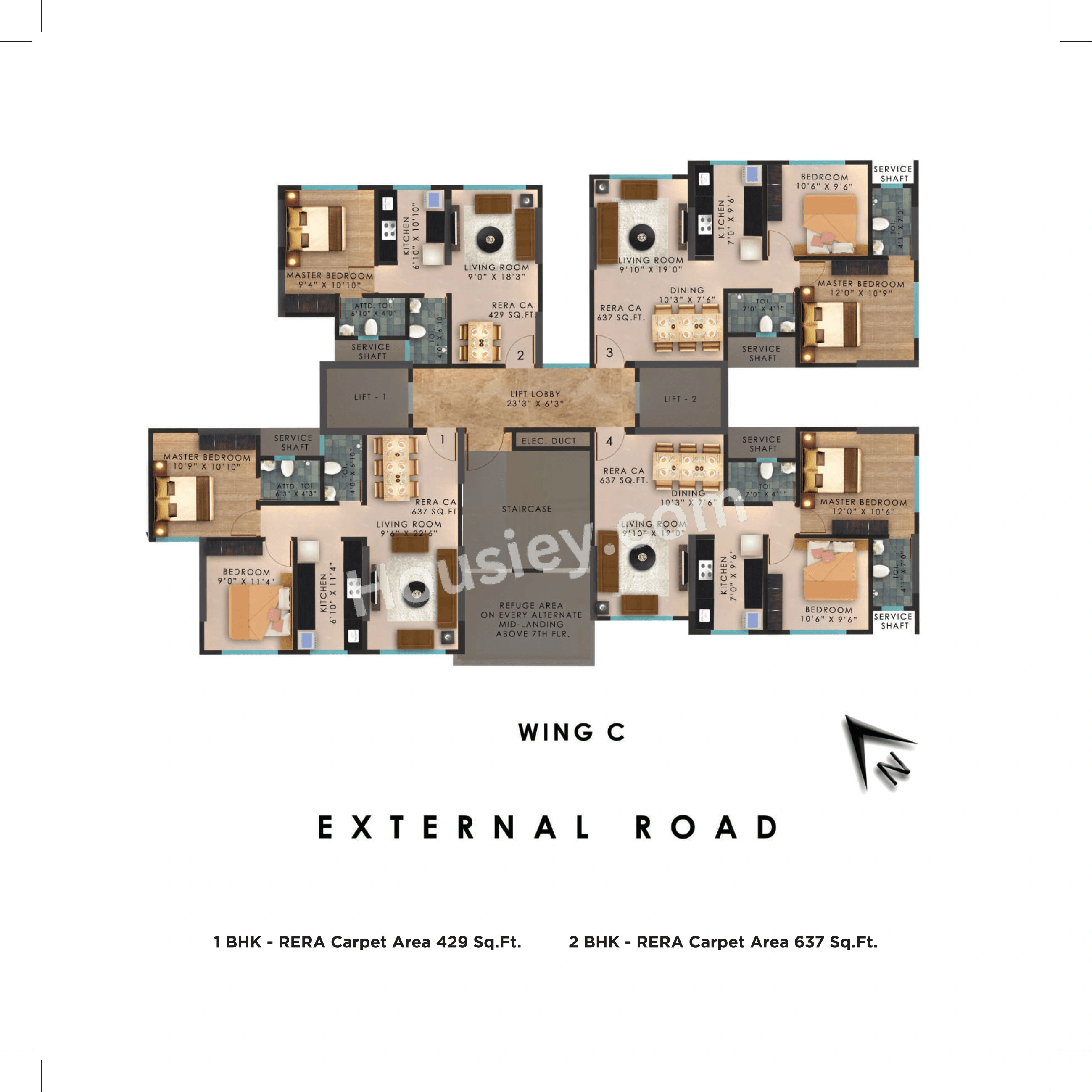 Vaibhavlaxmi Central Park Floor plan 3