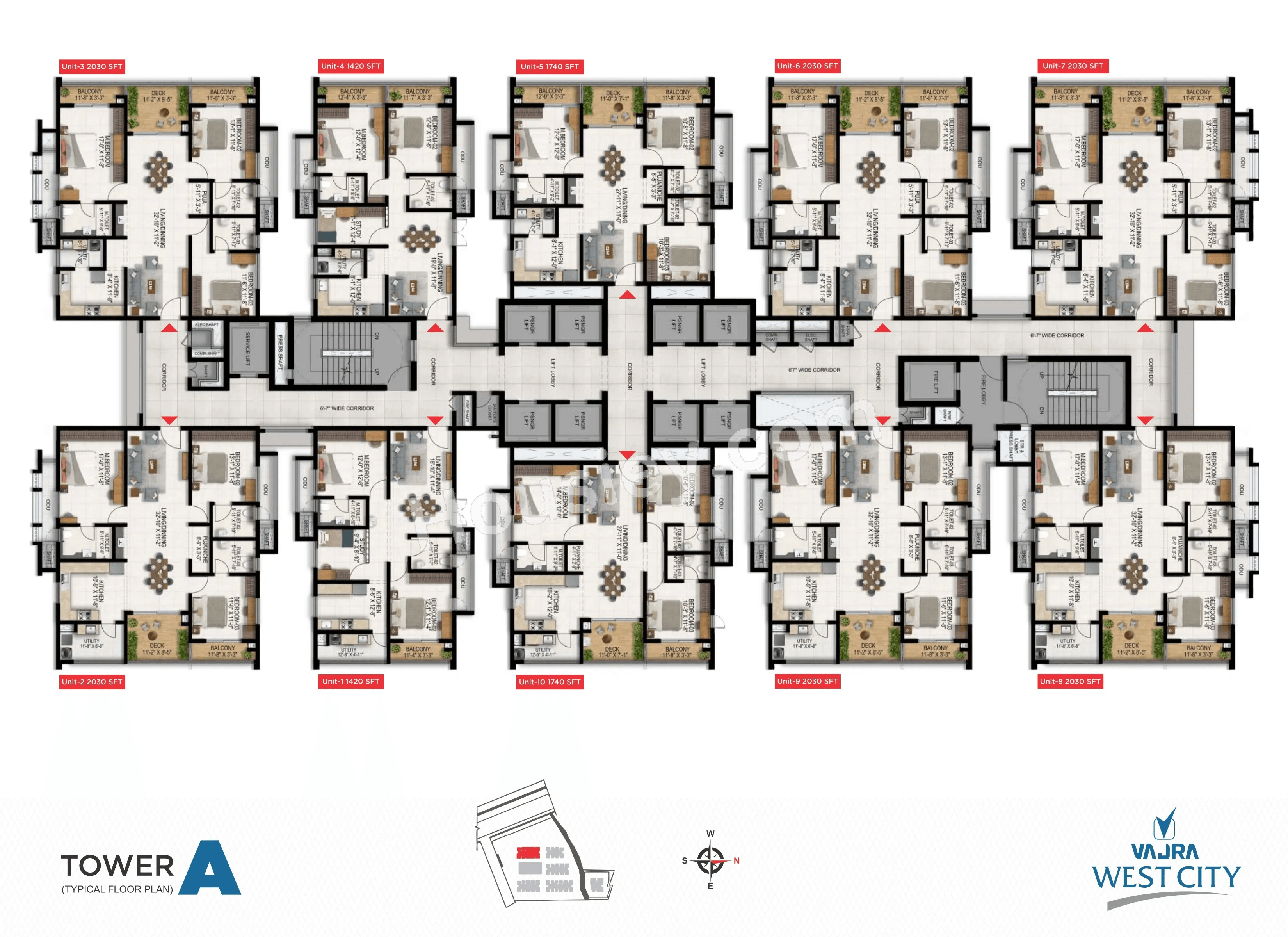 Vajra West City Floor plan 1