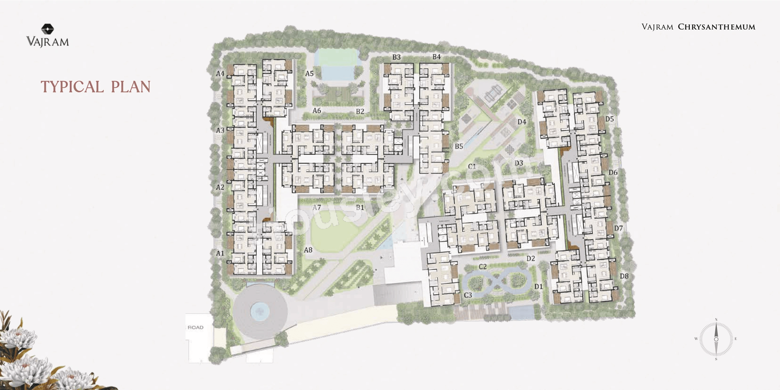 Vajram Chrysanthemum Floor plan 1