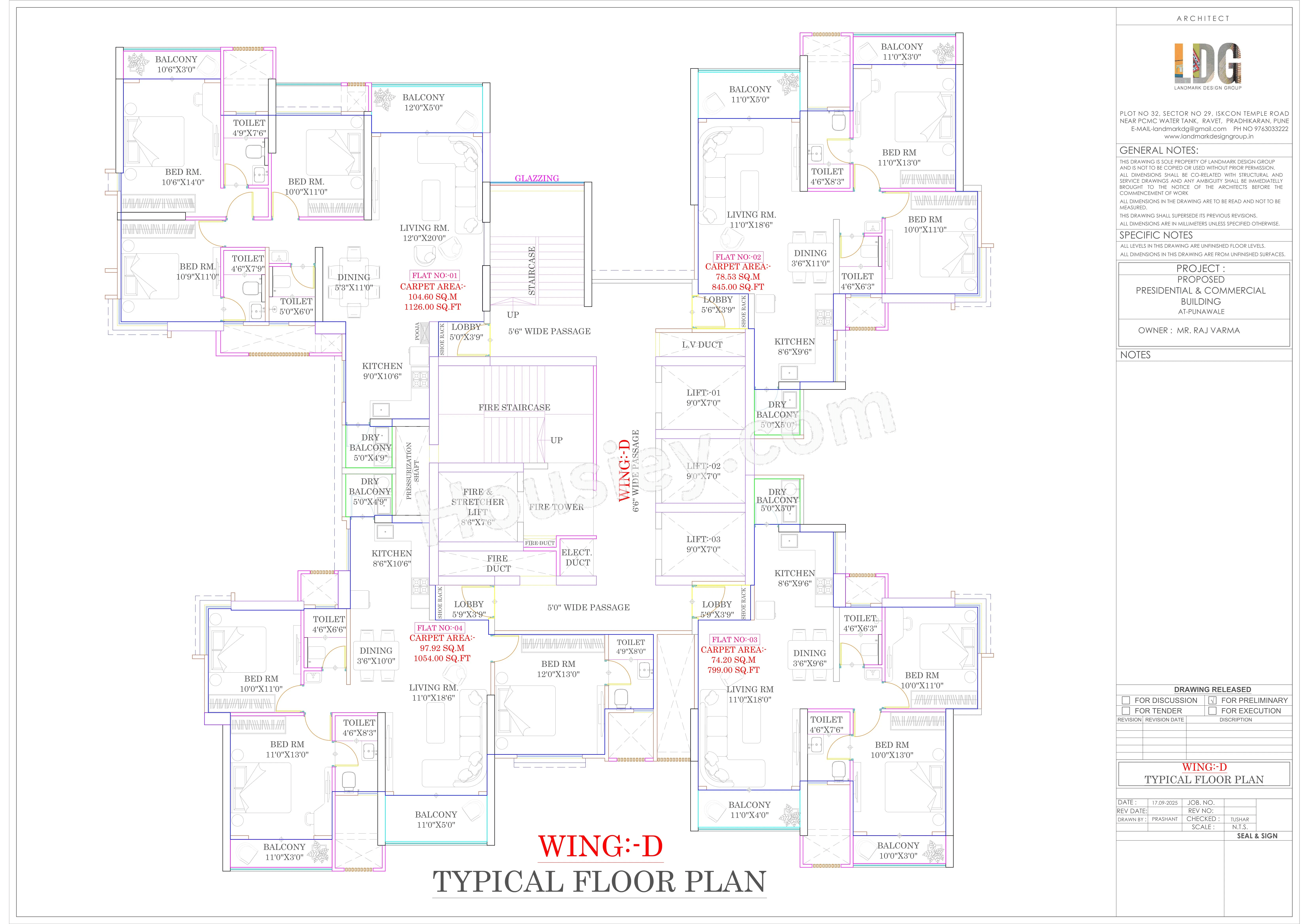 Varma Infinity Evana Floor plan 1