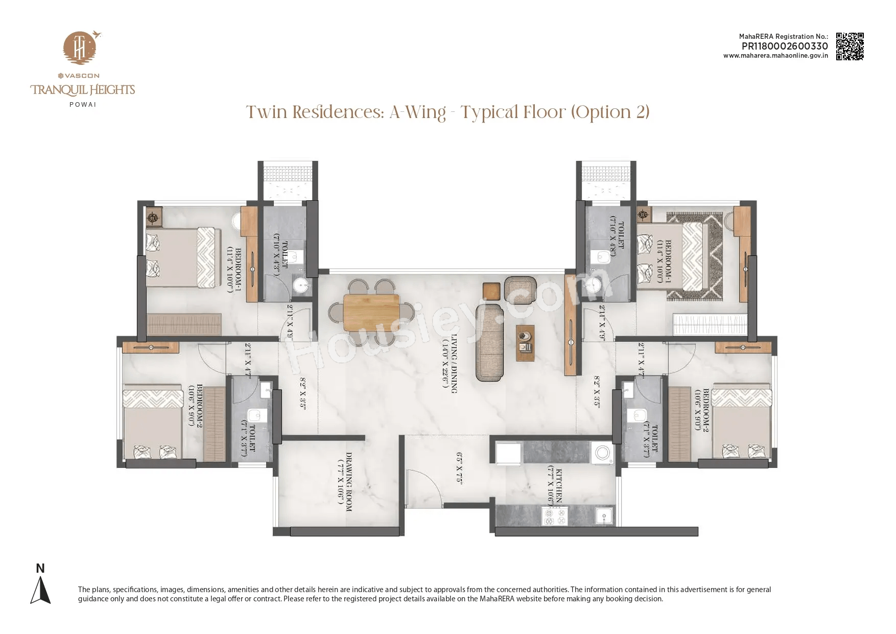 Vascon Tranquil Heights Floor plan 2