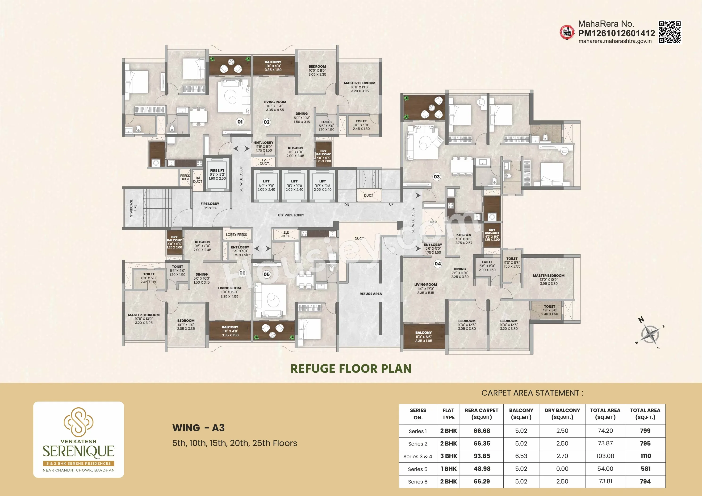 Venkatesh Serenique Floor plan 3