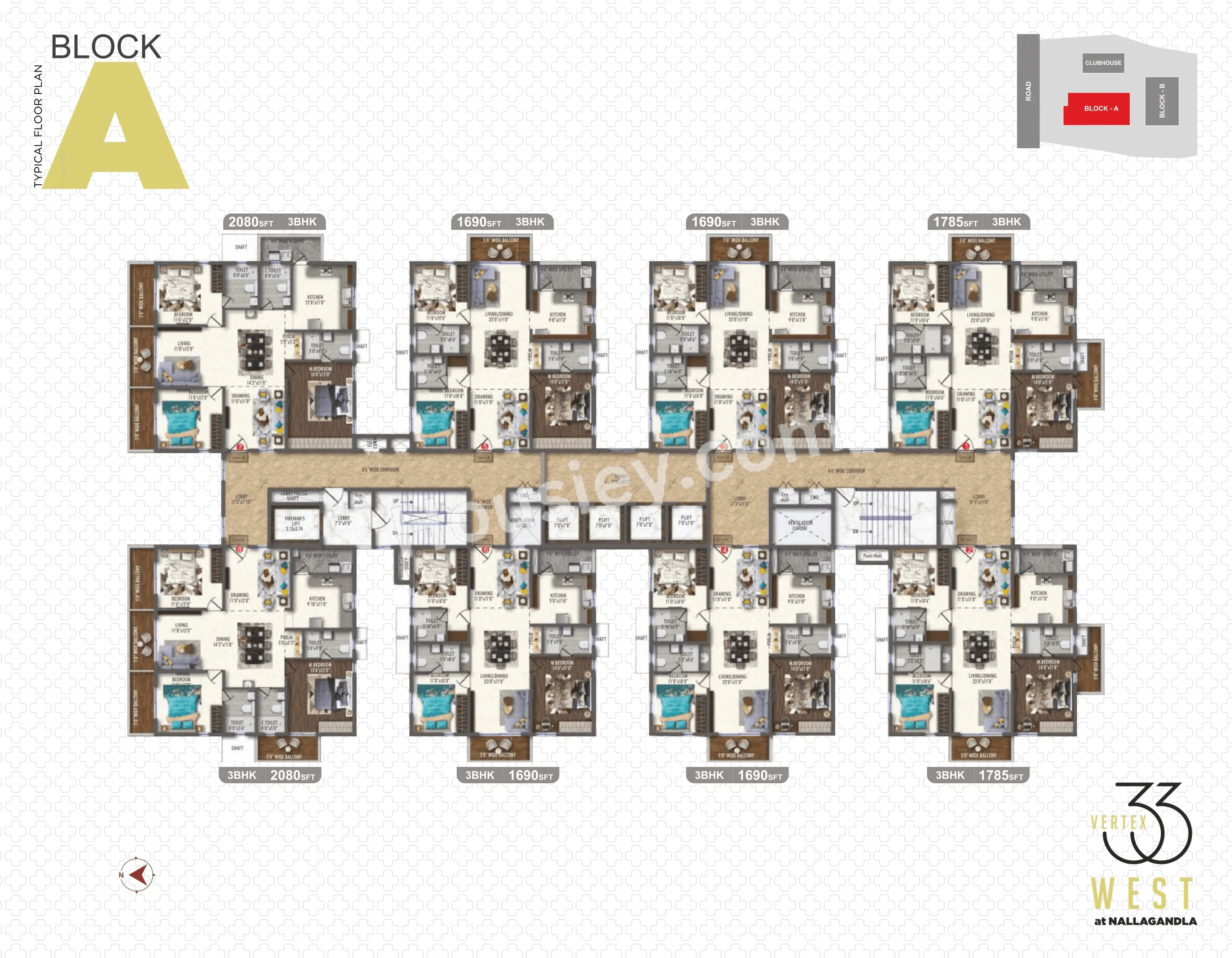 Vertex 33 West Floor plan 1