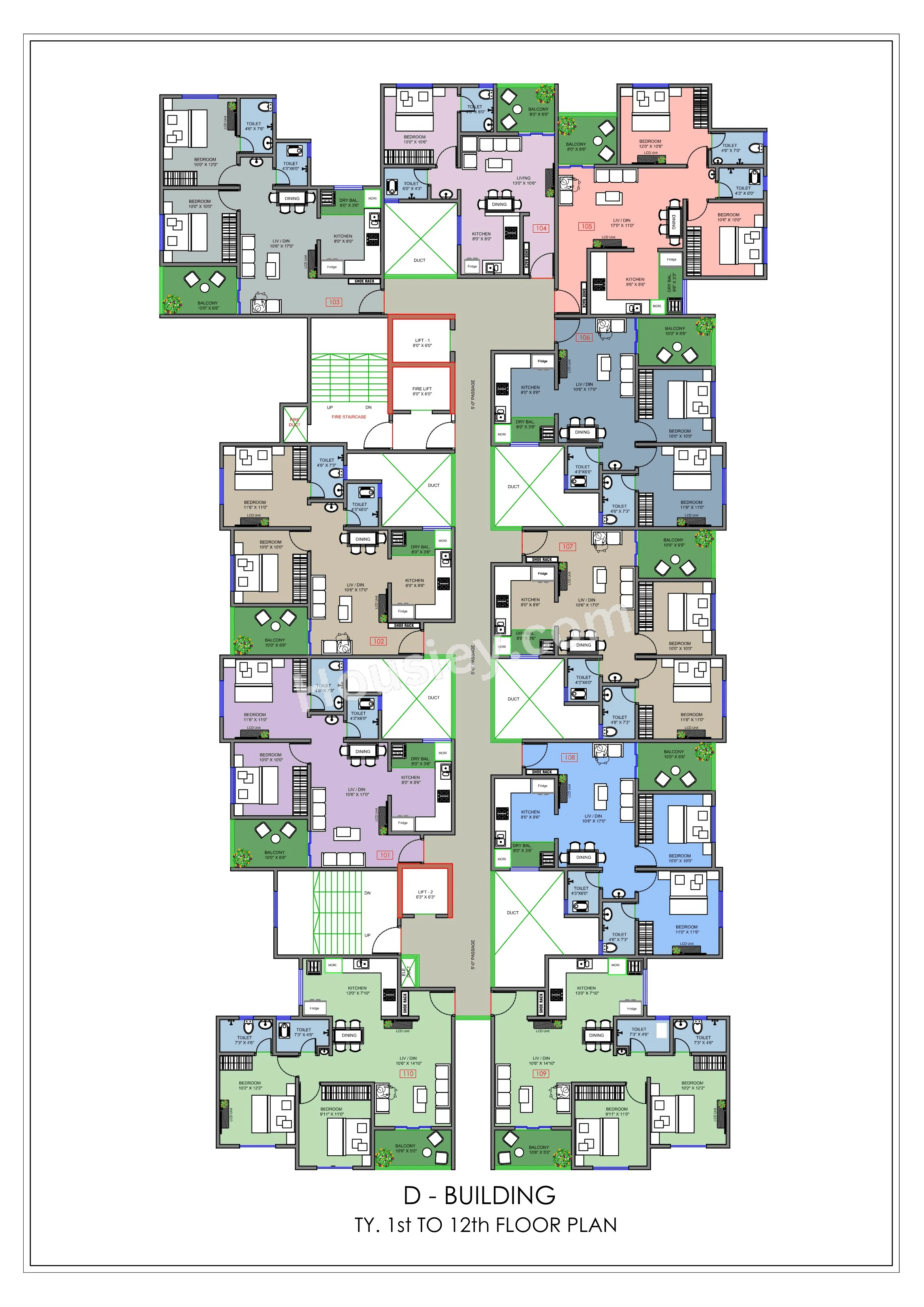 Vision Vishweshwar Nagar Floor Plan