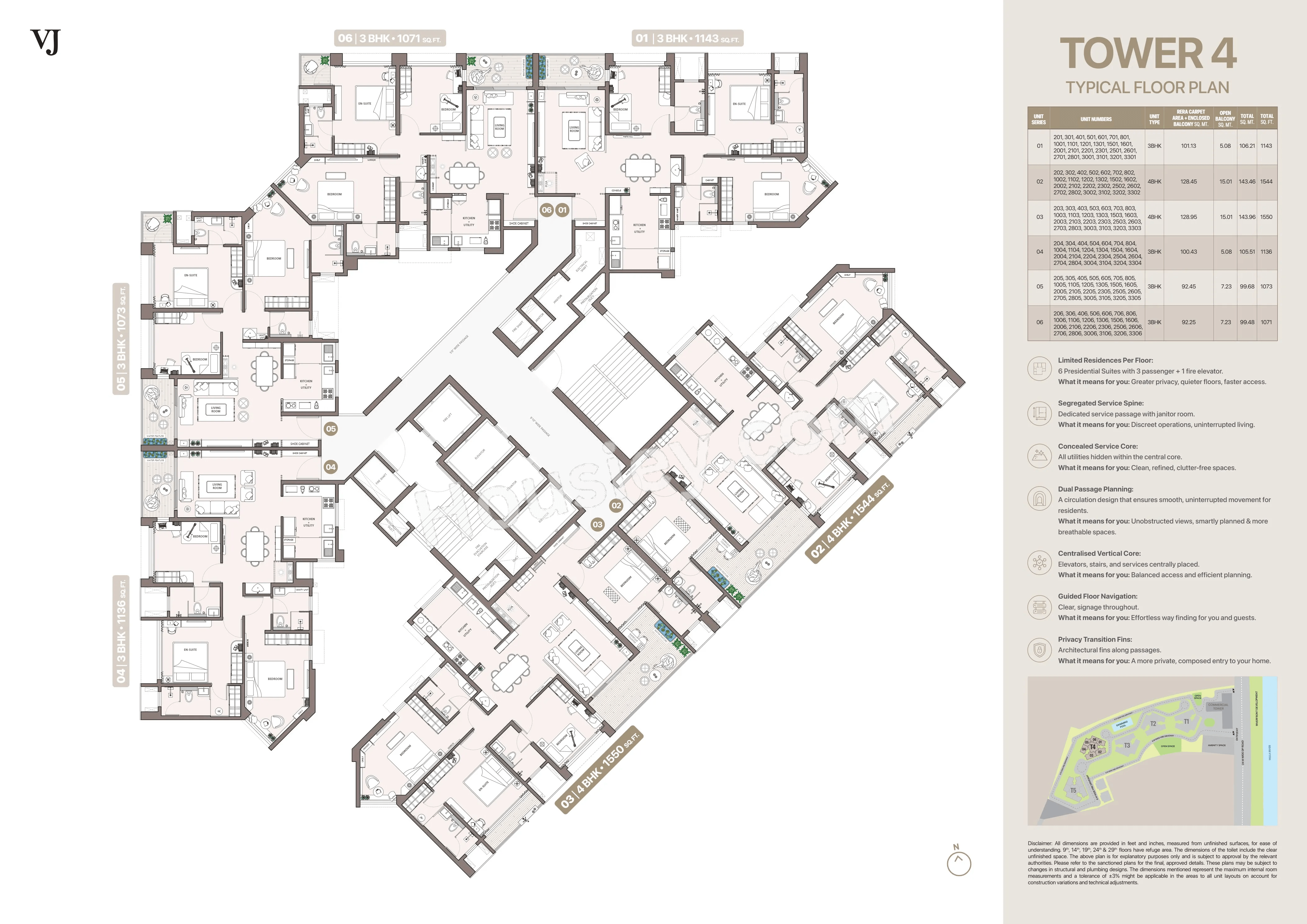 VJ Palladio Presidential Suites Floor plan 4