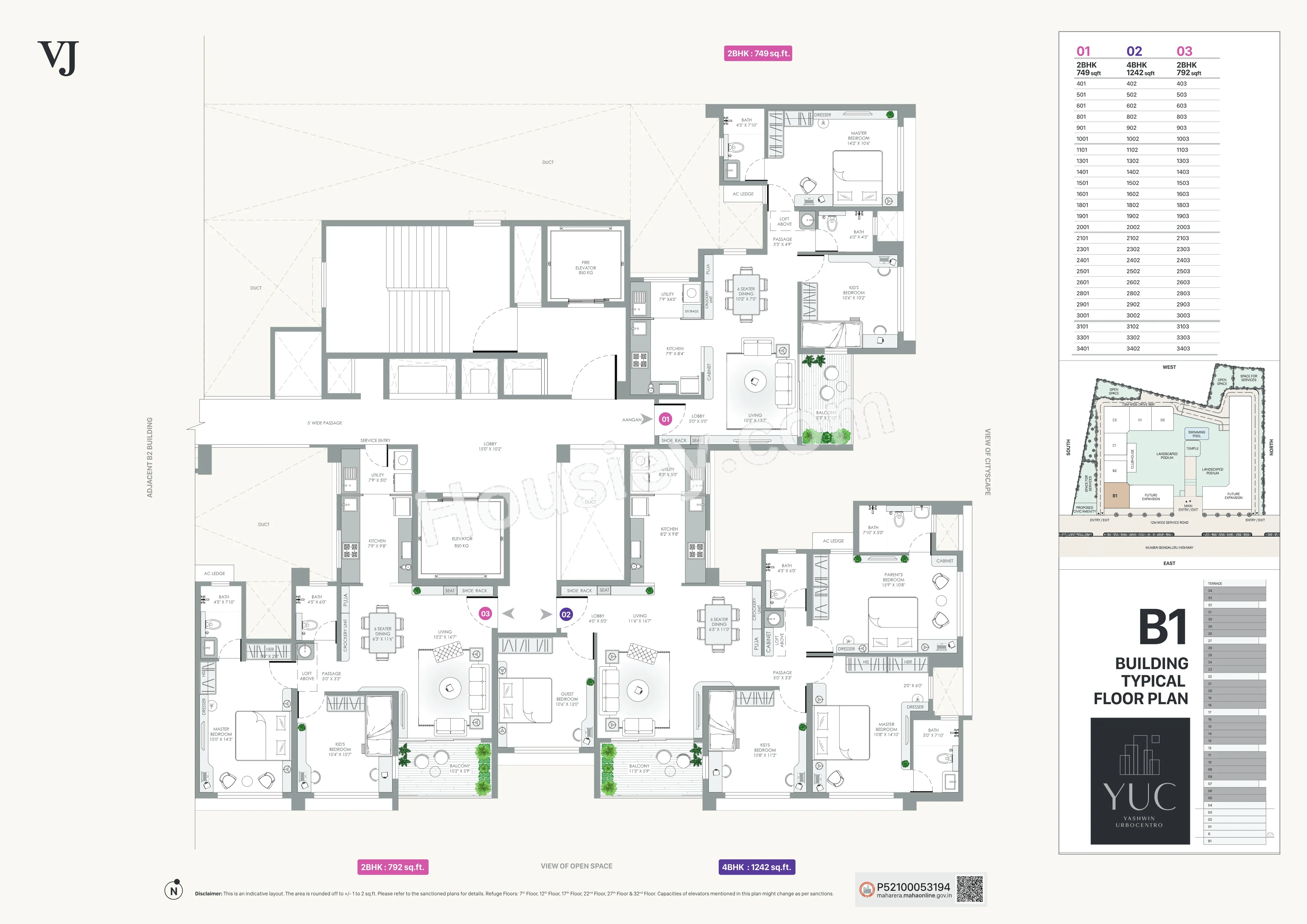 VJ Yashwin Urbo Centro Floor plan 10