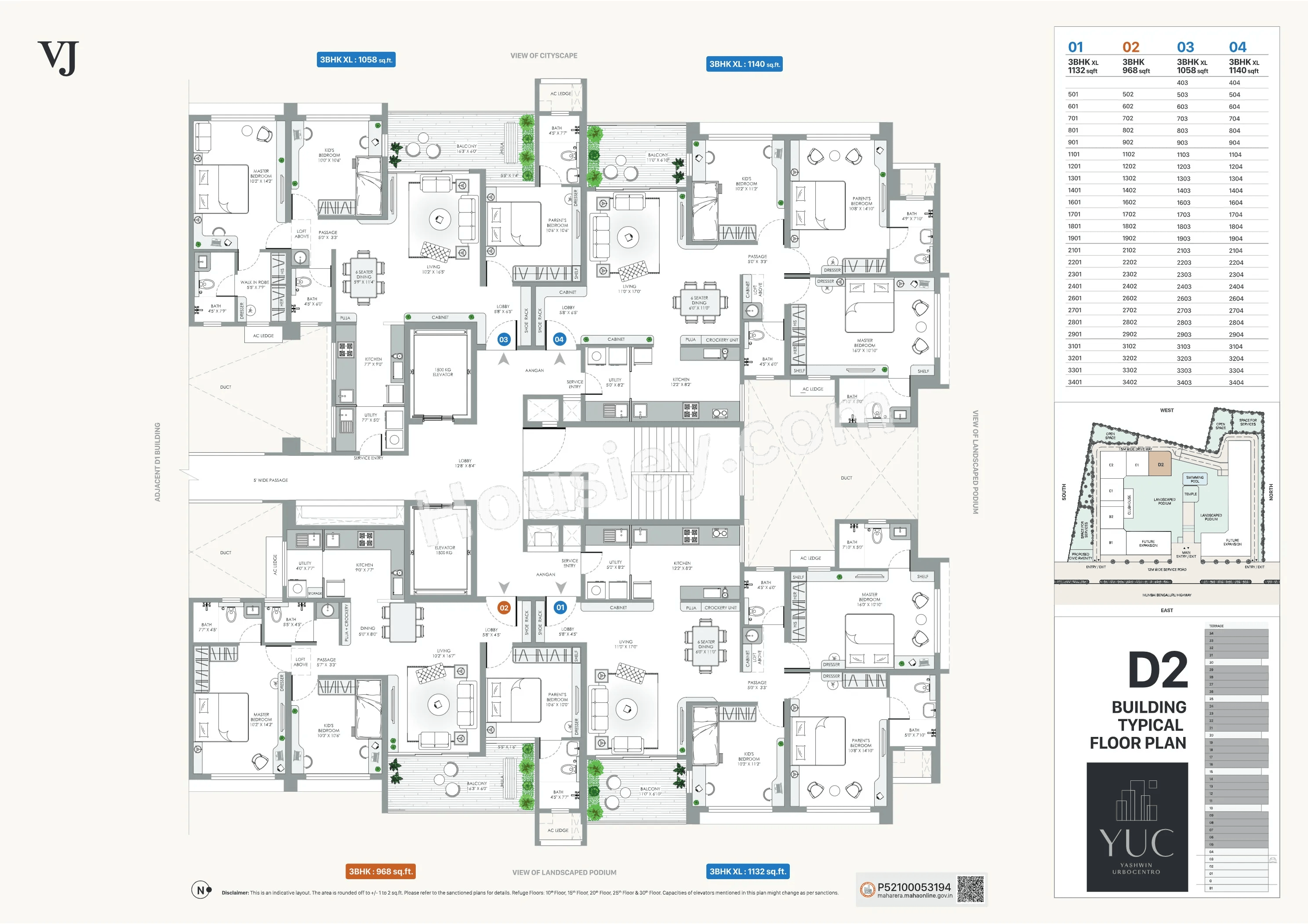 VJ Yashwin Urbo Centro Floor plan 20