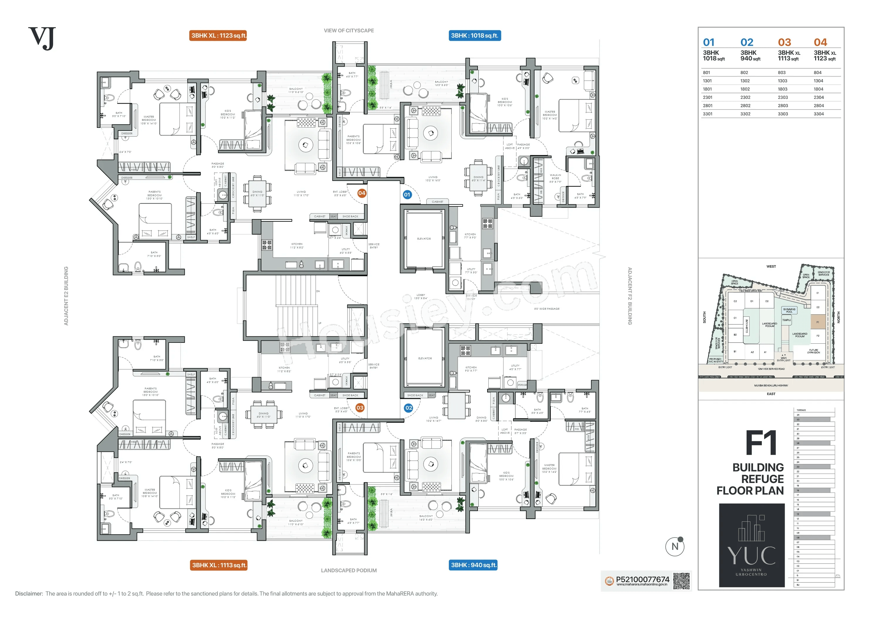 VJ Yashwin Urbo Centro Floor plan 21