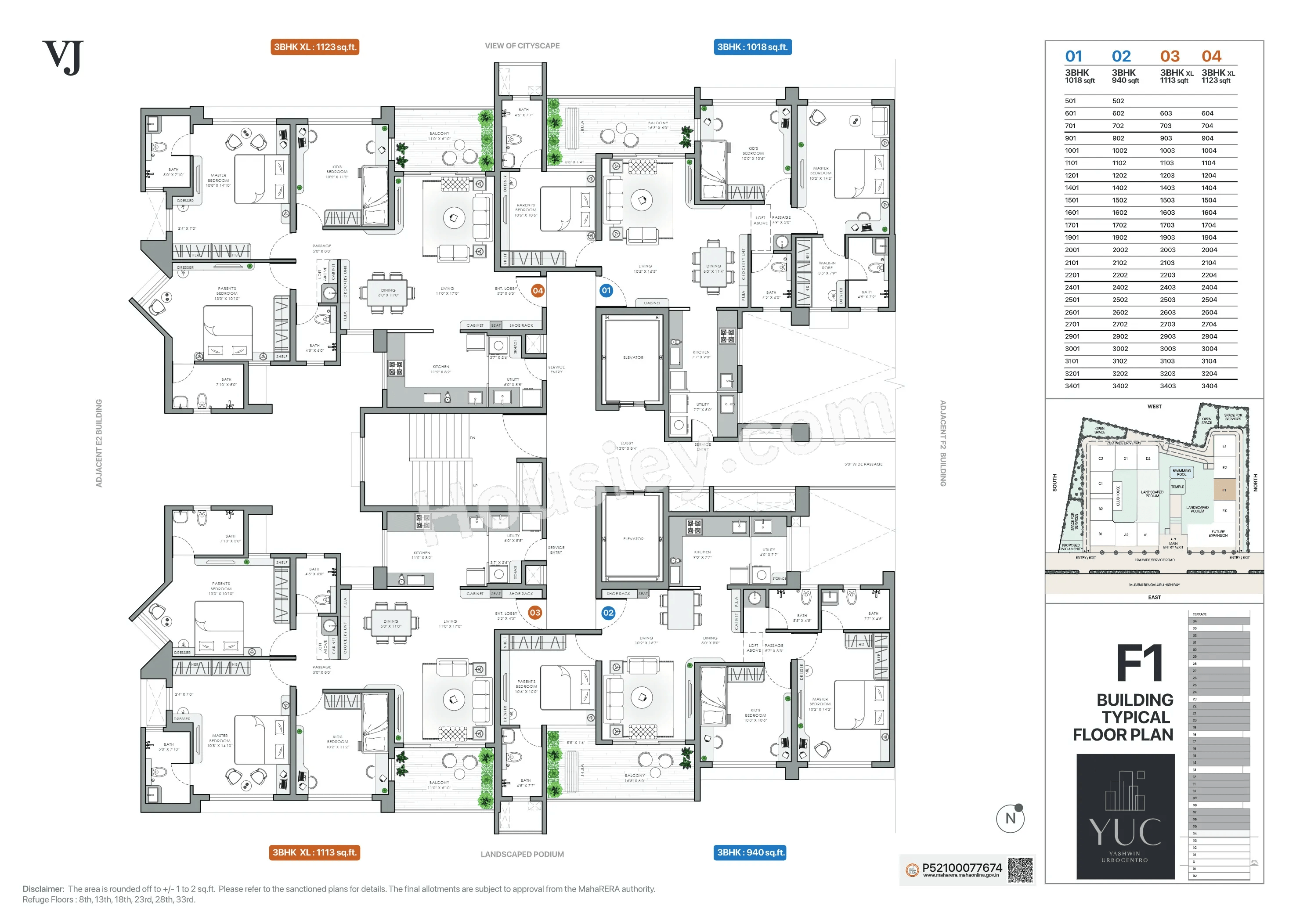 VJ Yashwin Urbo Centro Floor plan 22