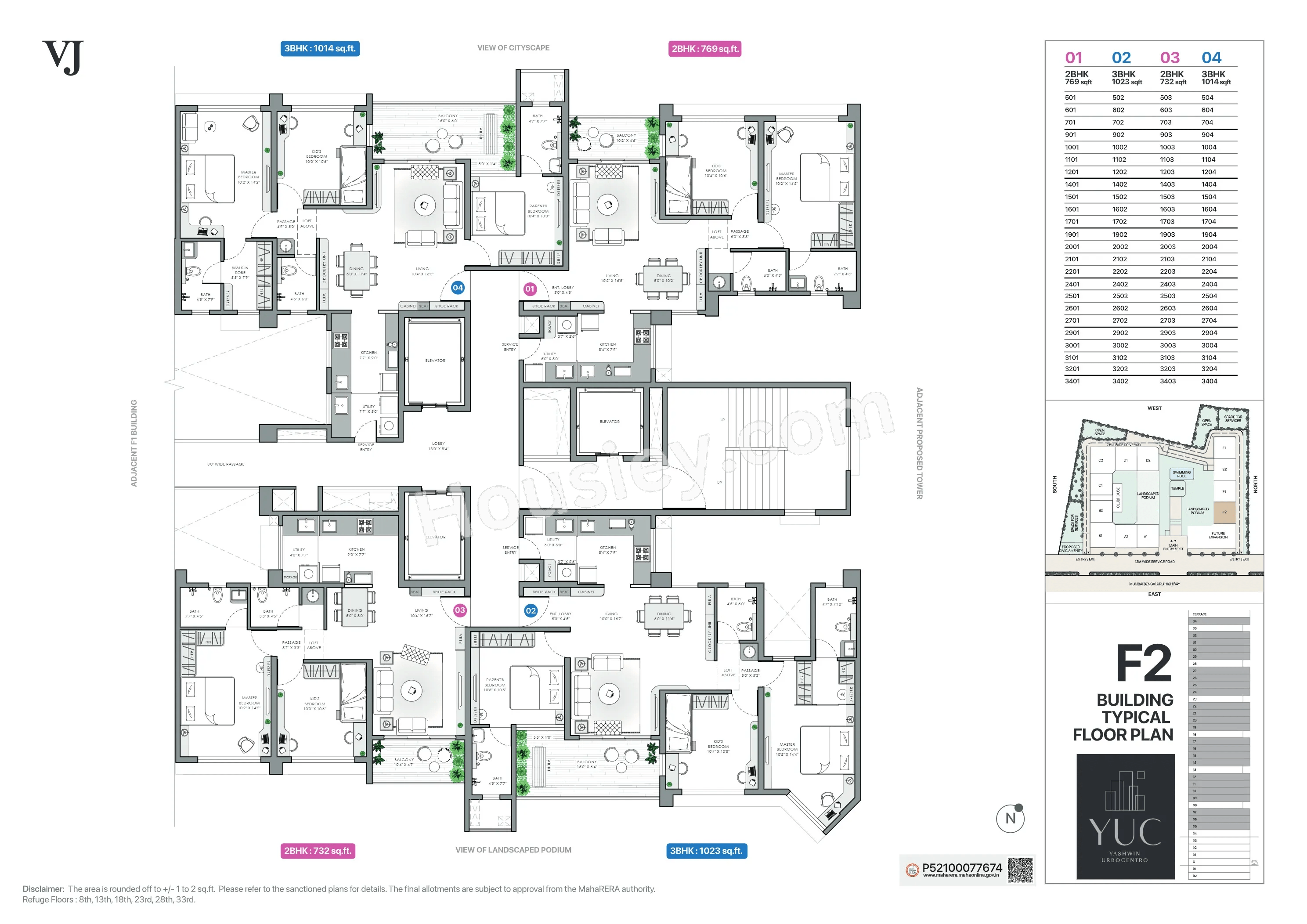 VJ Yashwin Urbo Centro Floor plan 24