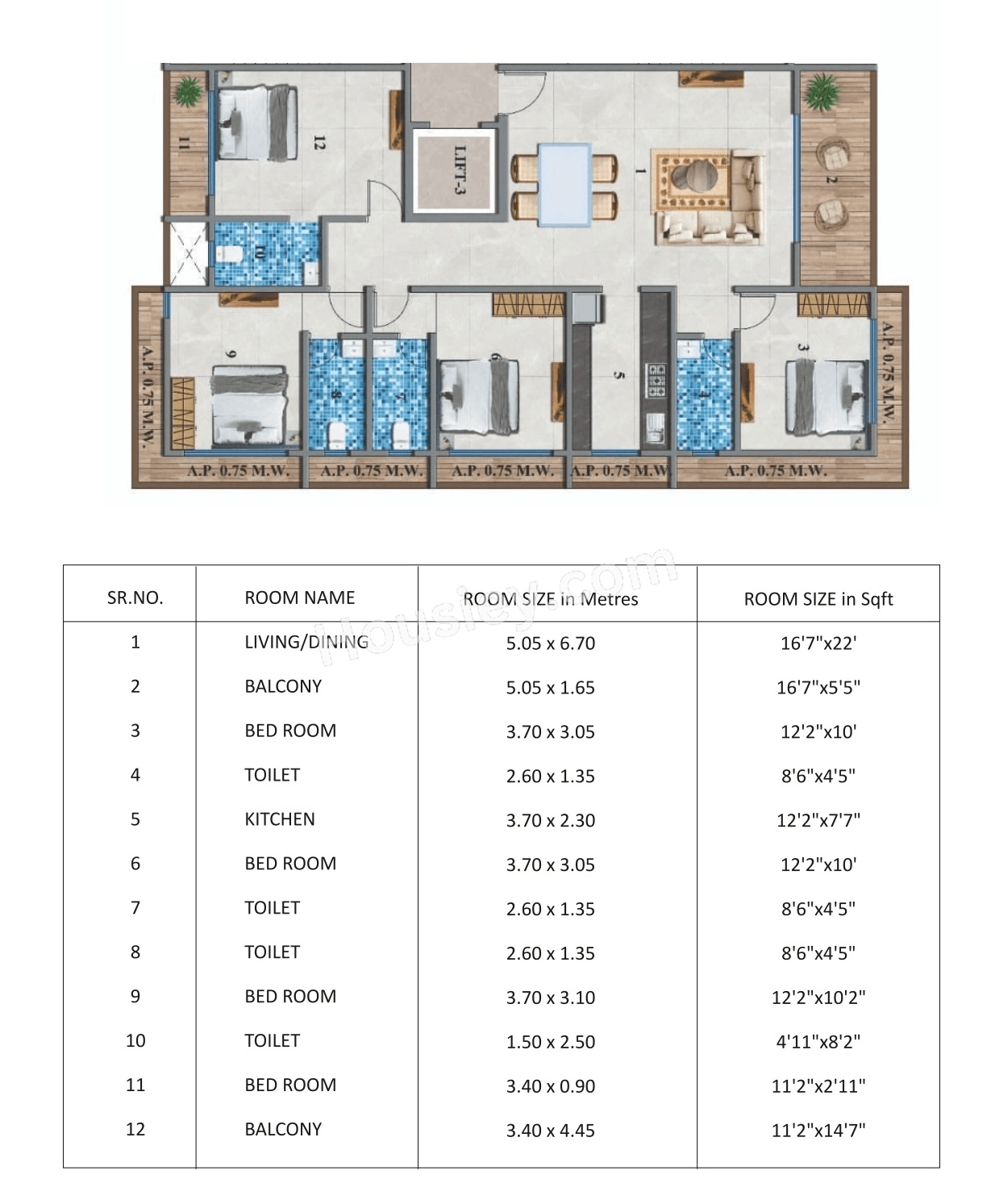 White Square NX Floor Plan
