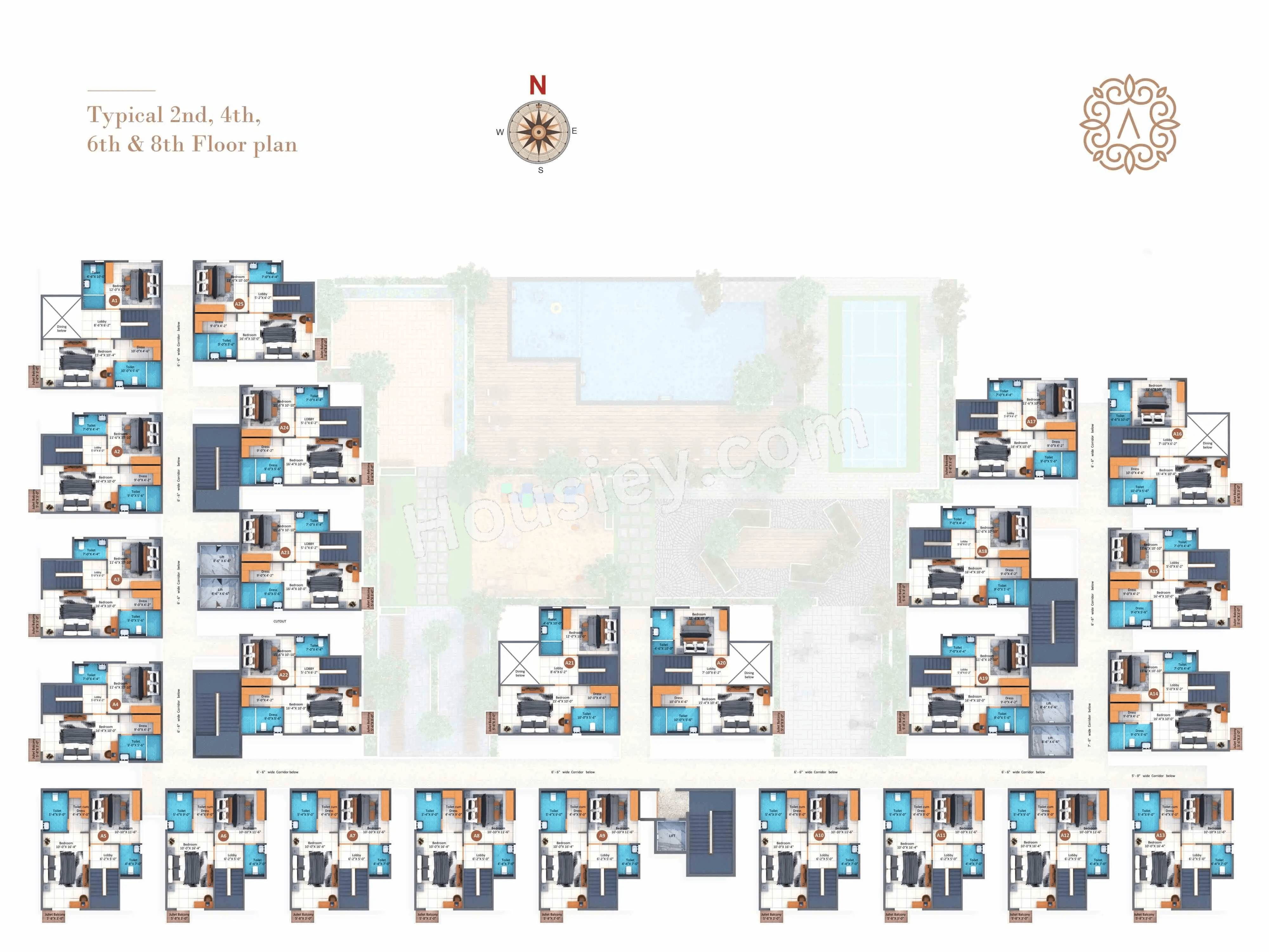 Whitewinds Aadya Heights Floor Plan