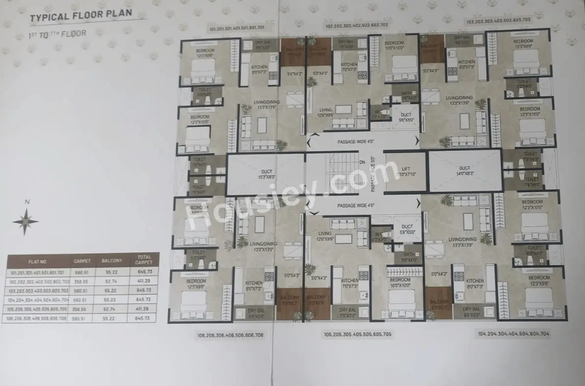 Yashodha Tulsi Homes Floor Plan