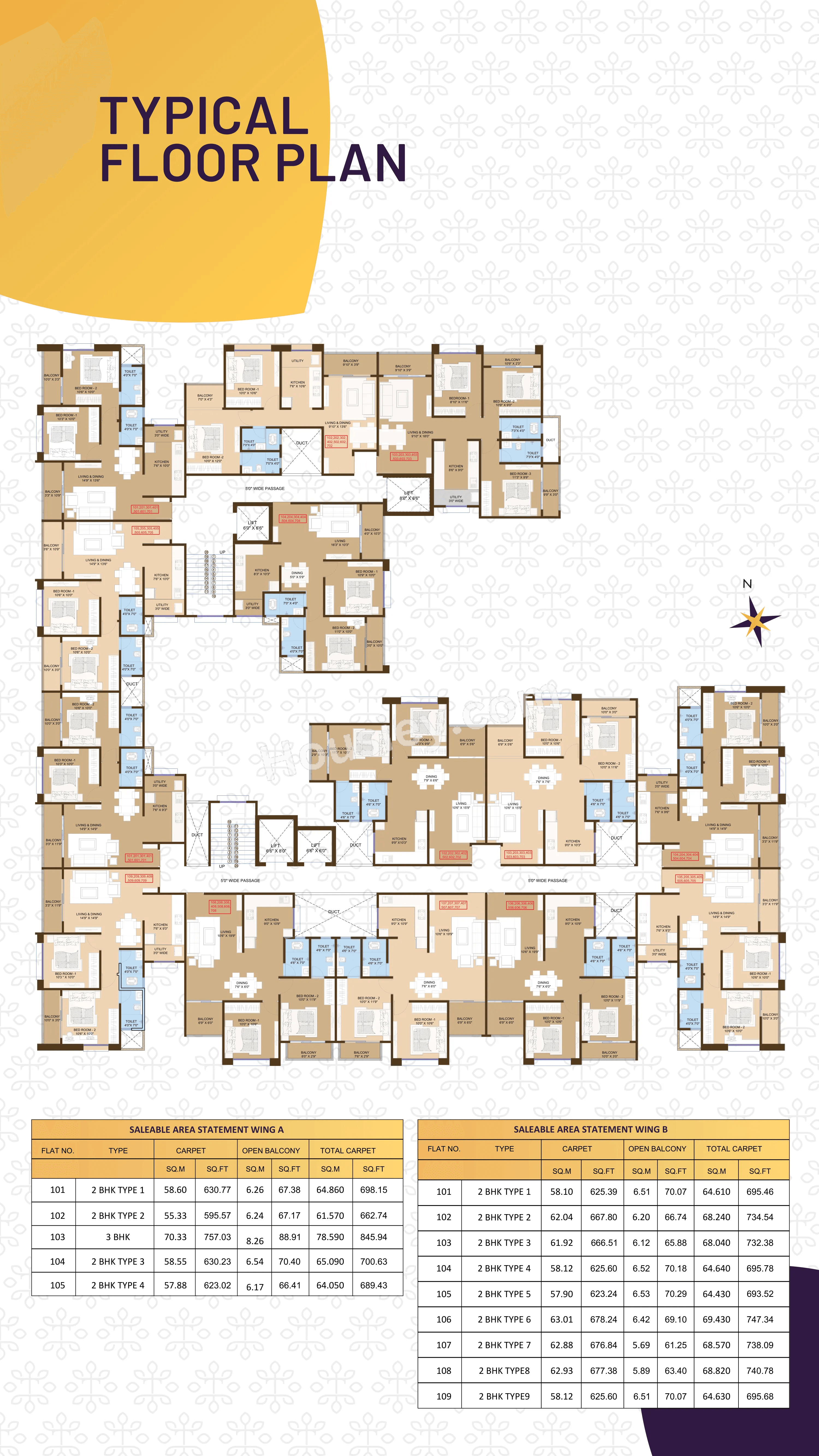 Yashodha Tulsi Vrindavan Floor Plan