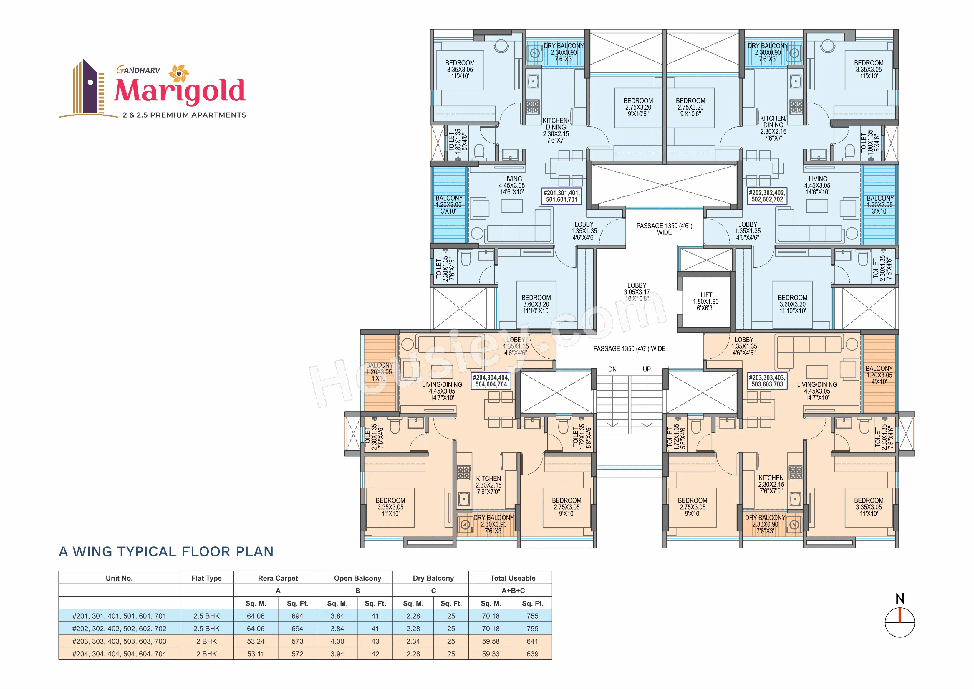 Yogesh Gandharv Marigold Floor plan 2