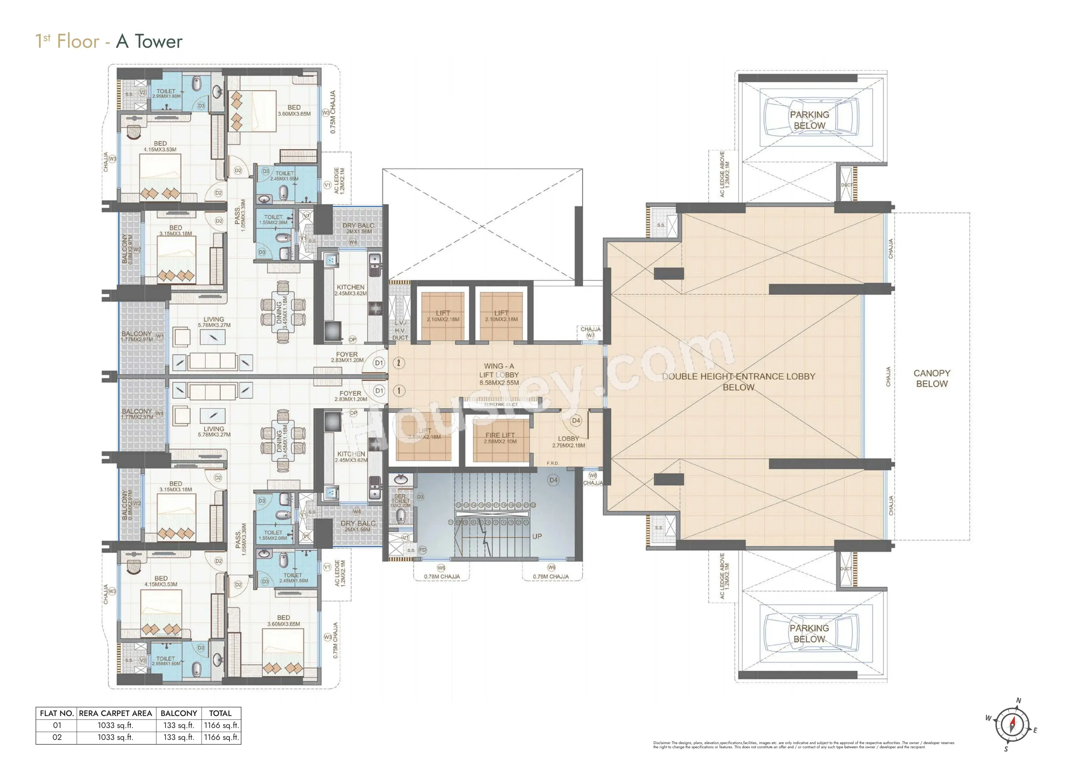 Zaveri Aranya The Park Floor plan 1