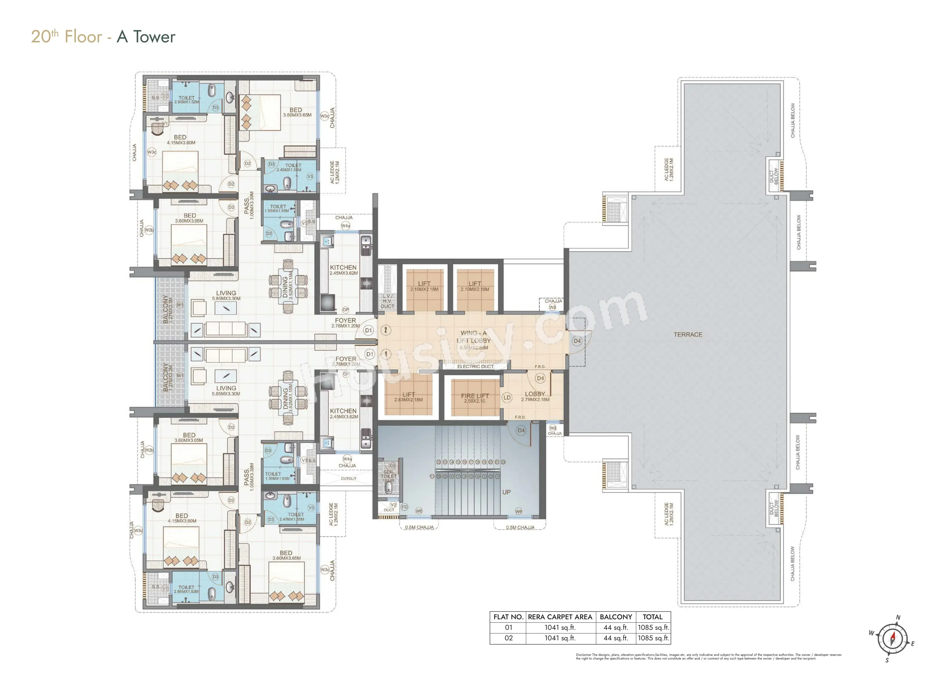 Zaveri Aranya The Park Floor plan 6