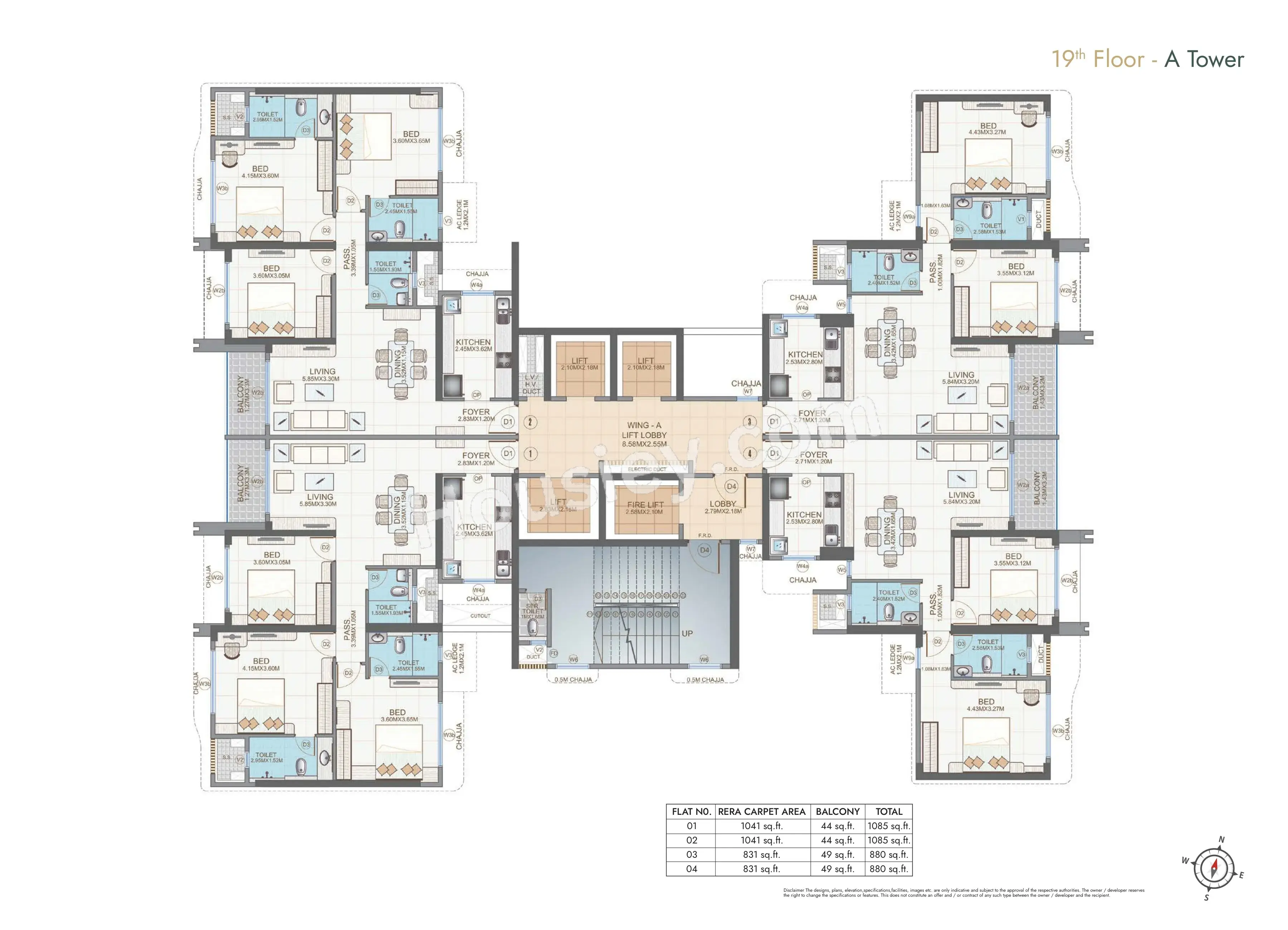 Zaveri Aranya The Park Floor plan 8