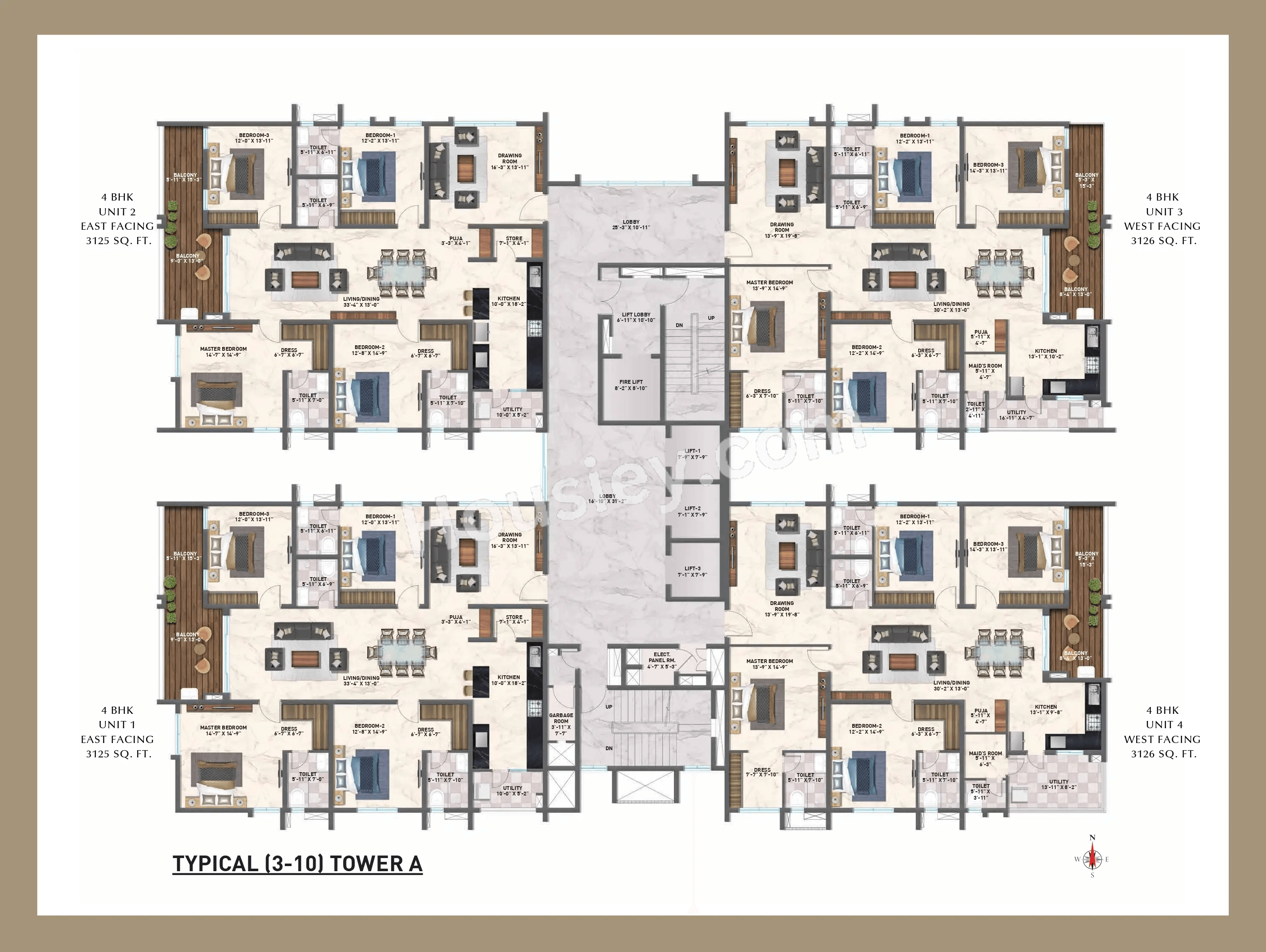 Zuari Gangothri Tribhuja Floor plan 1