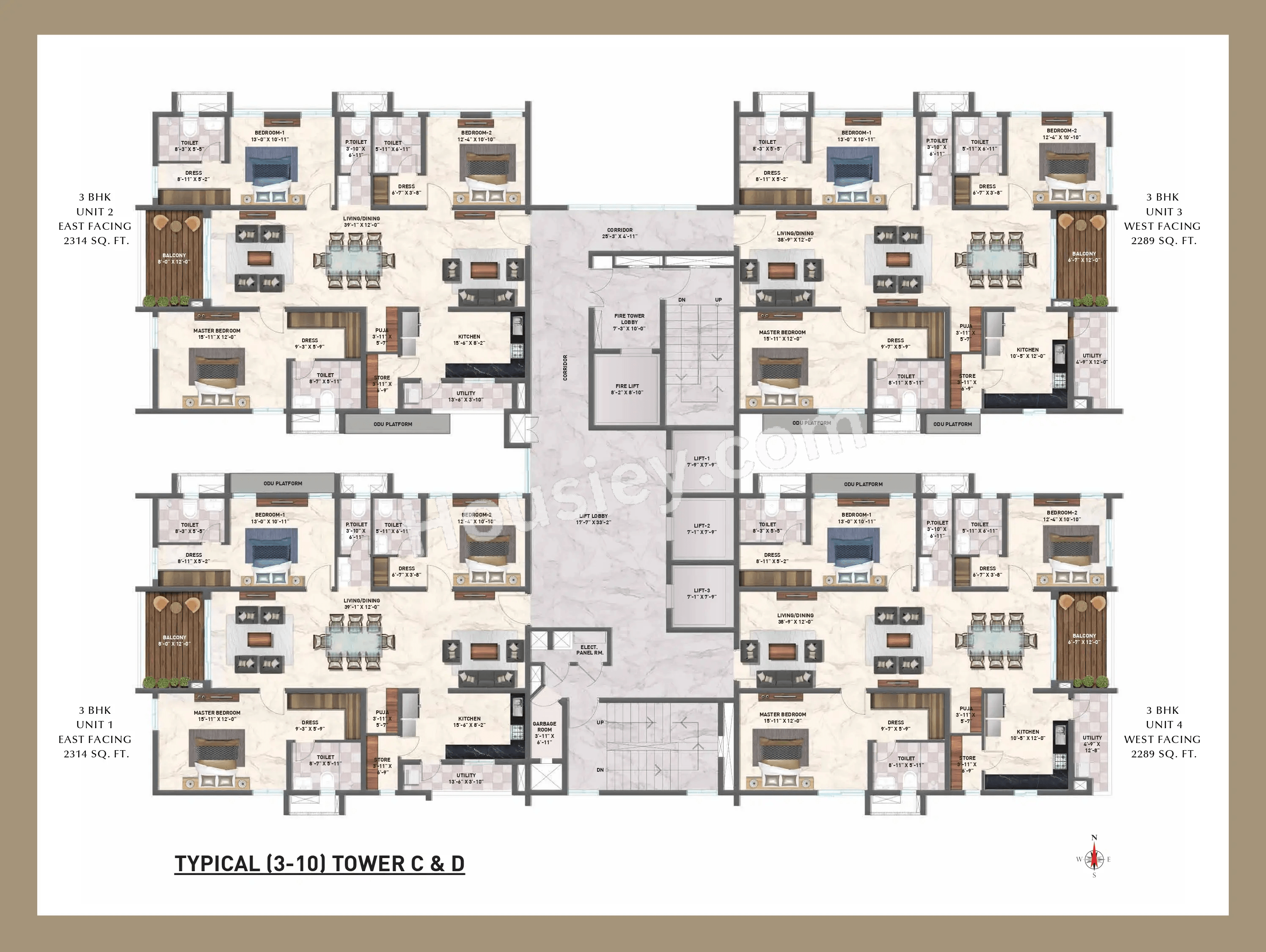 Zuari Gangothri Tribhuja Floor plan 3