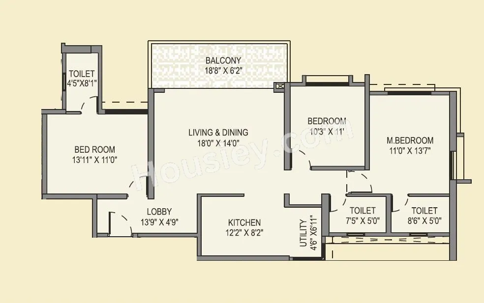 7 Plumeria Drive Unit plan - 1208 sq.ft.