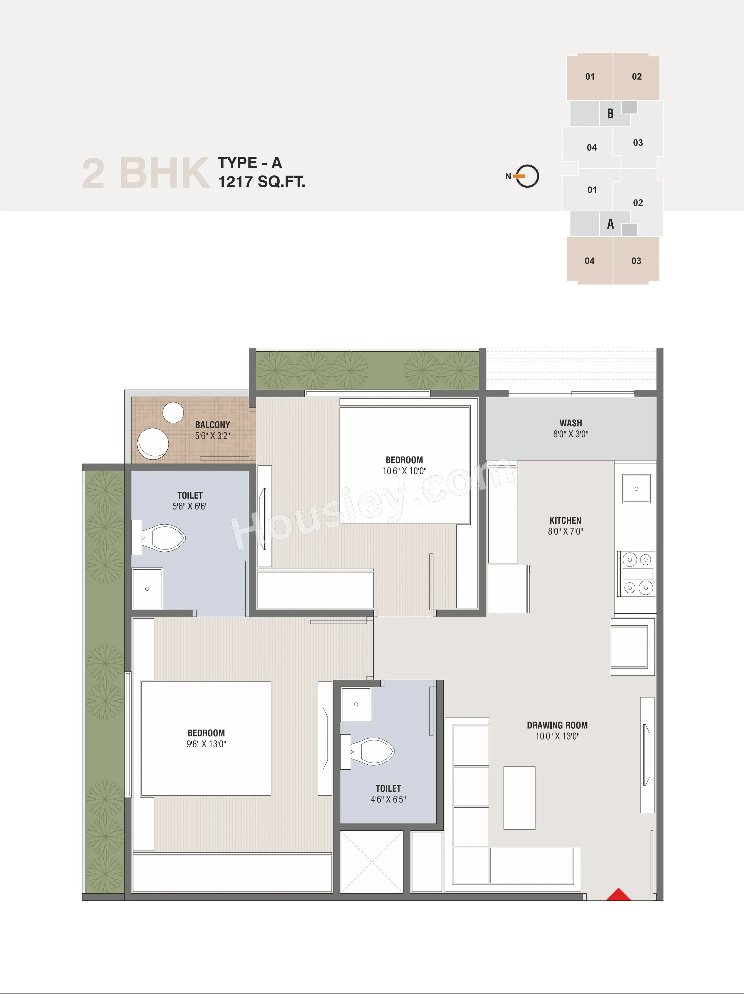 Dream I Homes Unit plan - 547 sq.ft.