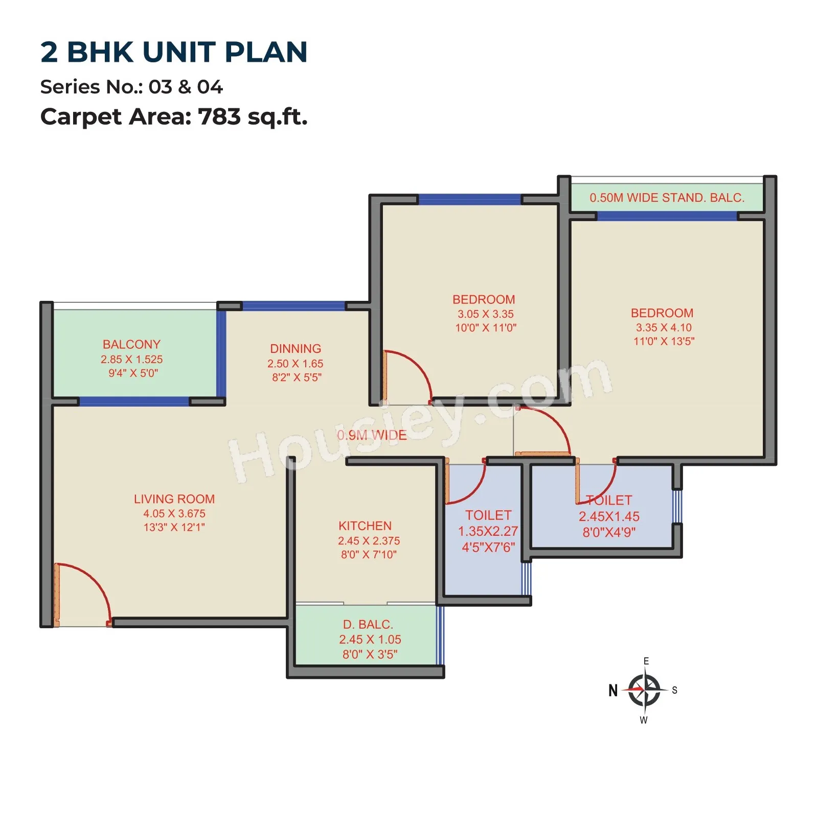 Garve Advantage Unit plan - 783 sq.ft.