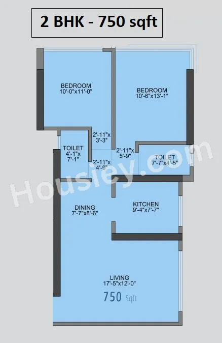 IM Applaud 38 Unit plan - 754 sq.ft.