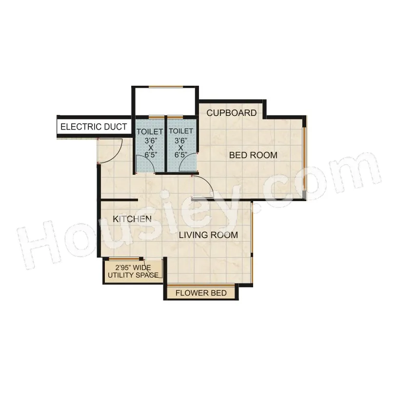 Kurm Casa Unit plan - 352 sq.ft.