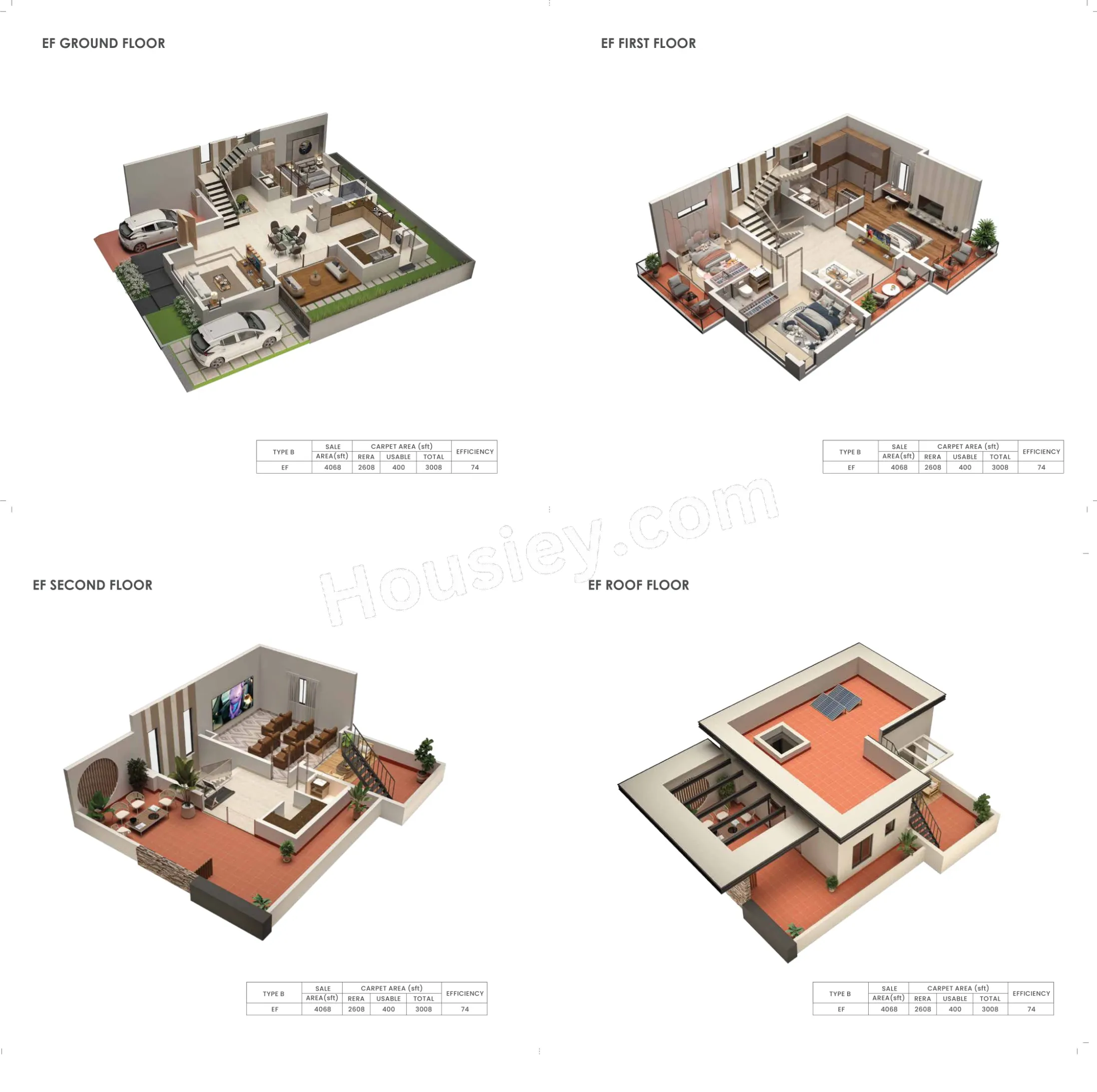 Nambiar Ellegenza Unit plan - 3008 sq.ft.