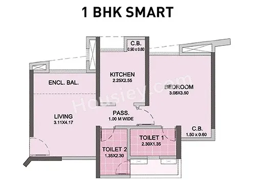 Puraniks Reserva Unit plan - 310 sq.ft.