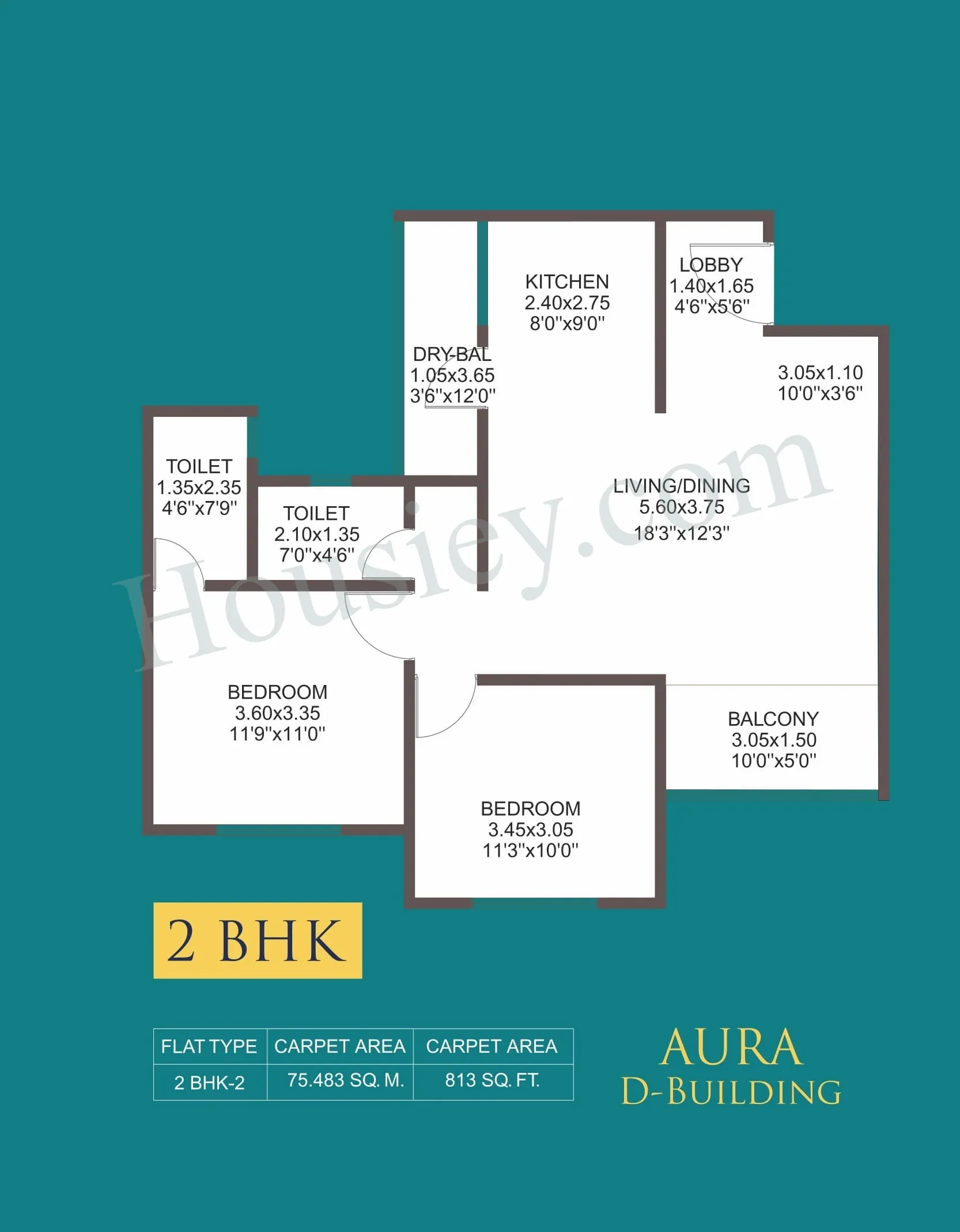 Renuka Pancha Tattva Unit plan - 818 sq.ft.