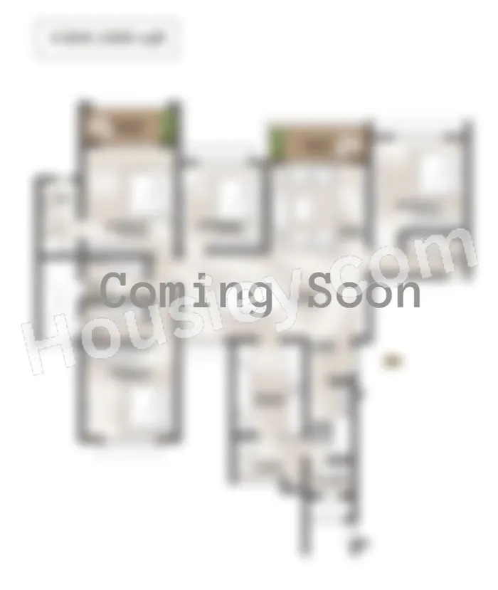 Romell Serene Unit plan - 351 sq.ft.