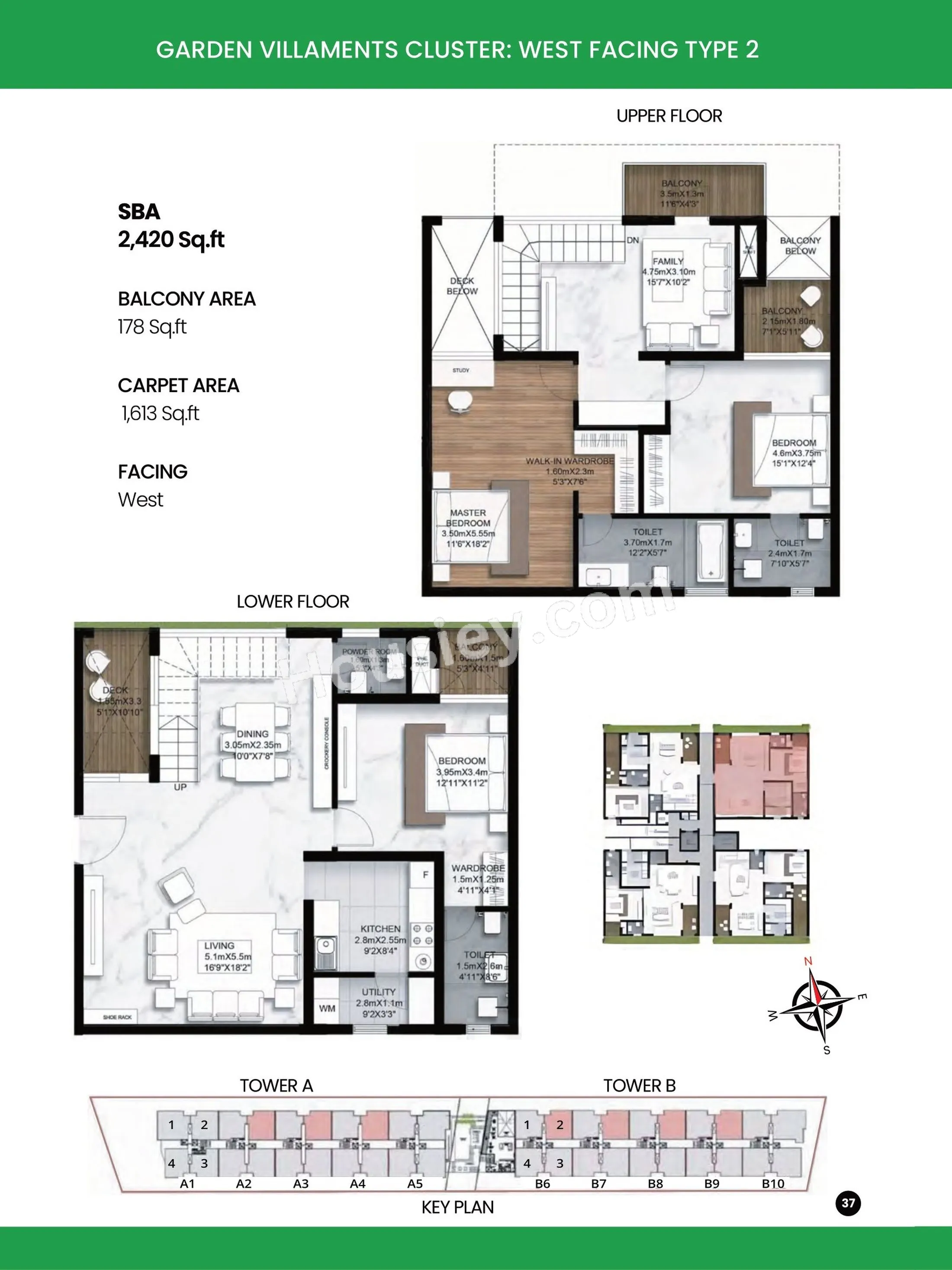 SBR Earth & Sky Unit plan - 1790 sq.ft.