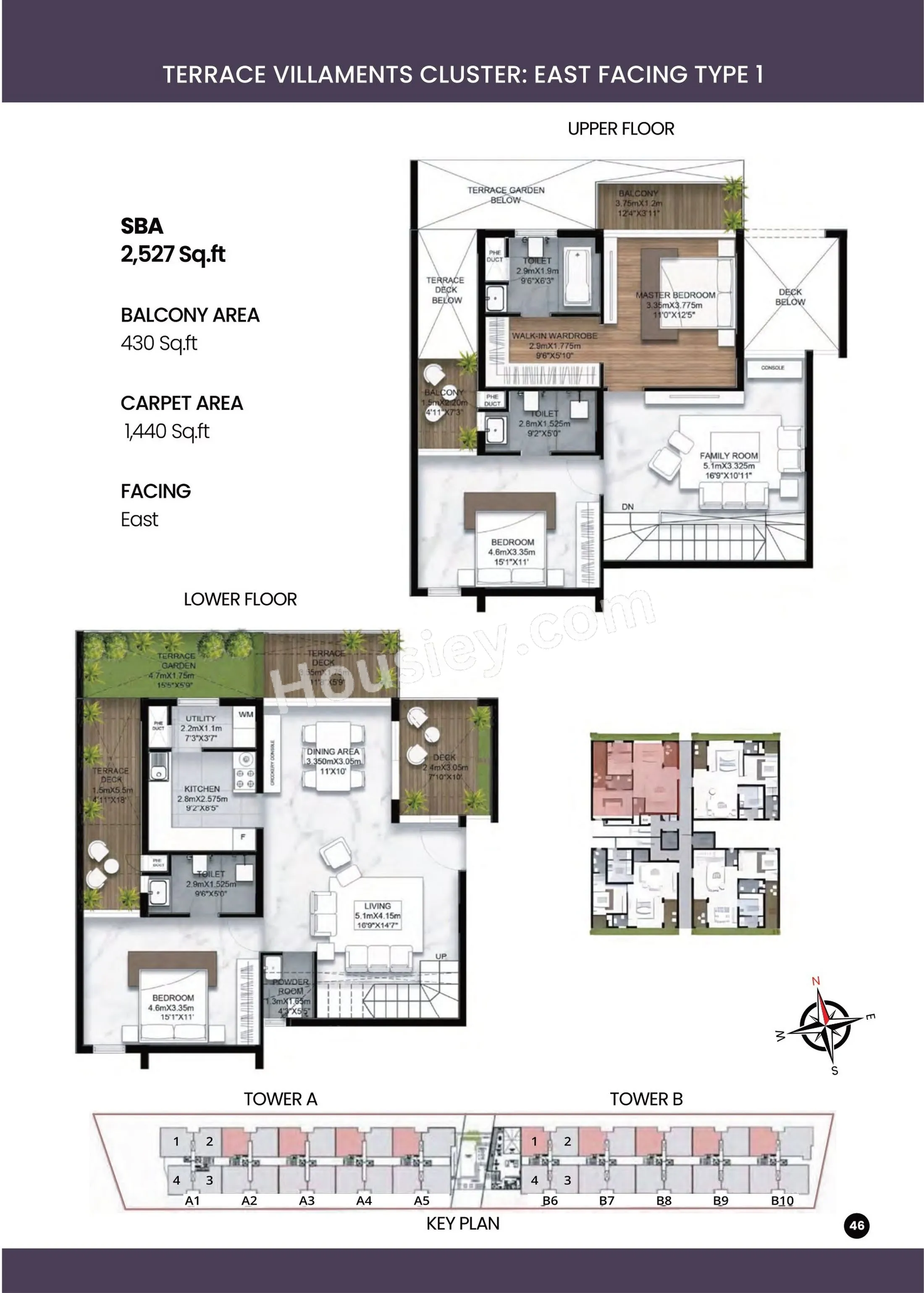 SBR Earth & Sky Unit plan - 1869 sq.ft.