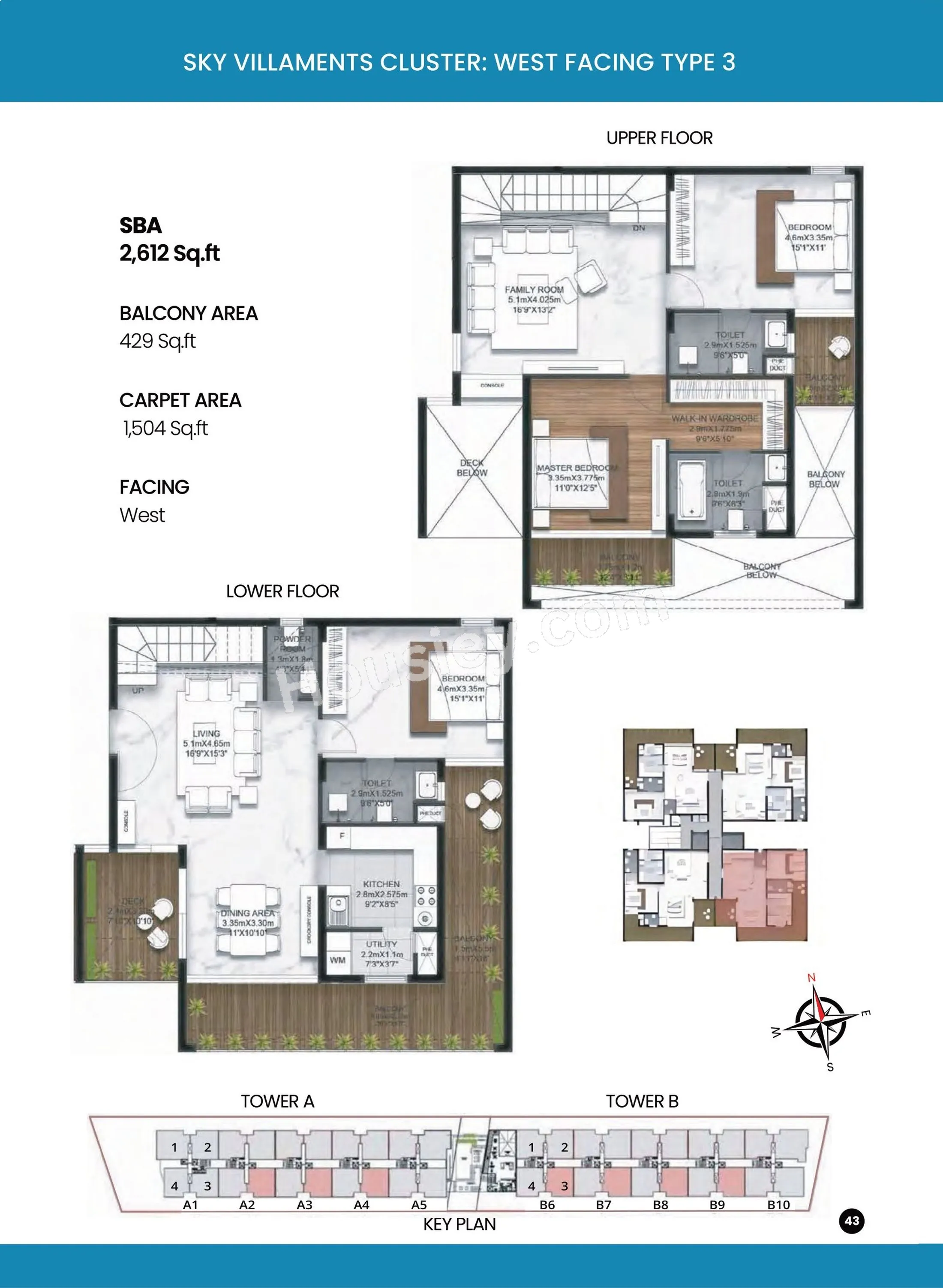 SBR Earth & Sky Unit plan - 1932 sq.ft.