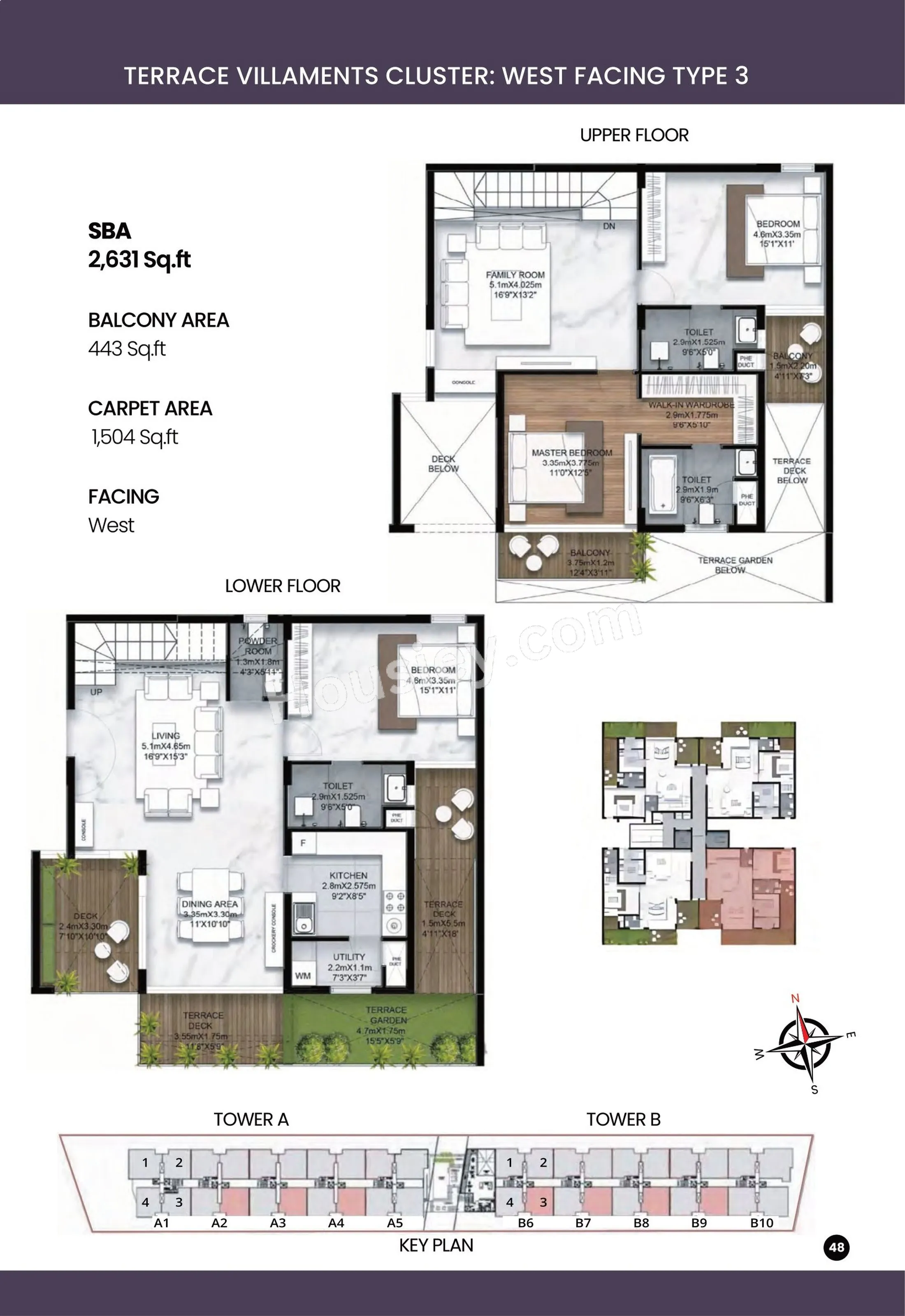 SBR Earth & Sky Unit plan - 1946 sq.ft.