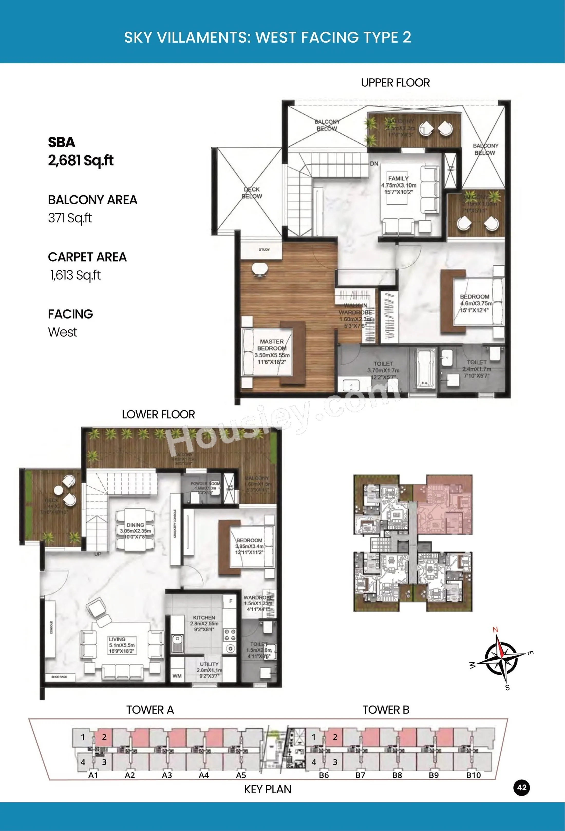 SBR Earth & Sky Unit plan - 1983 sq.ft.