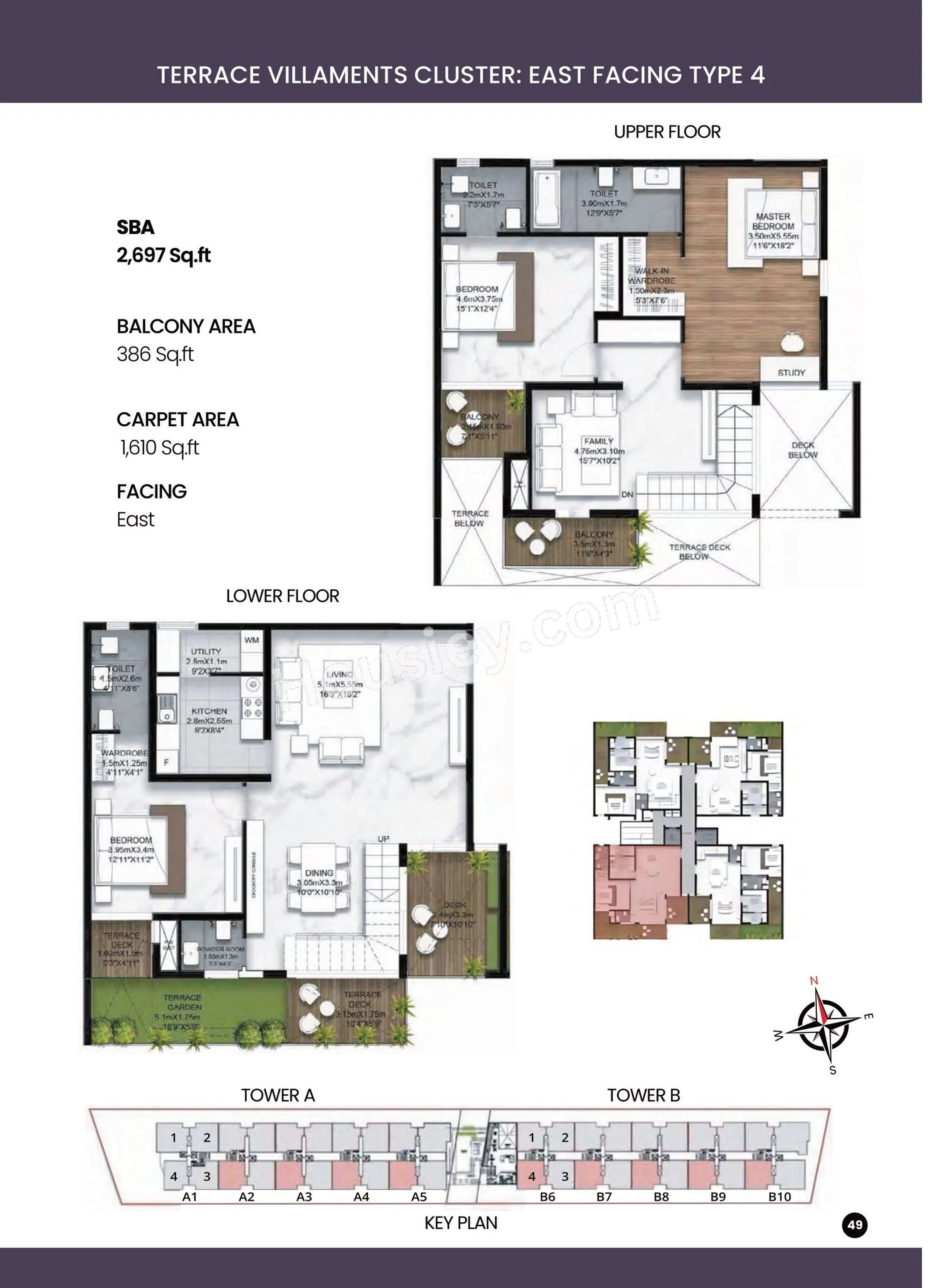 SBR Earth & Sky Unit plan - 1997 sq.ft.