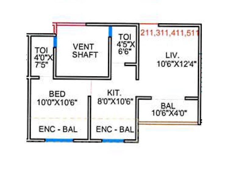 SB Bliss County Unit plan - 443 sq.ft.