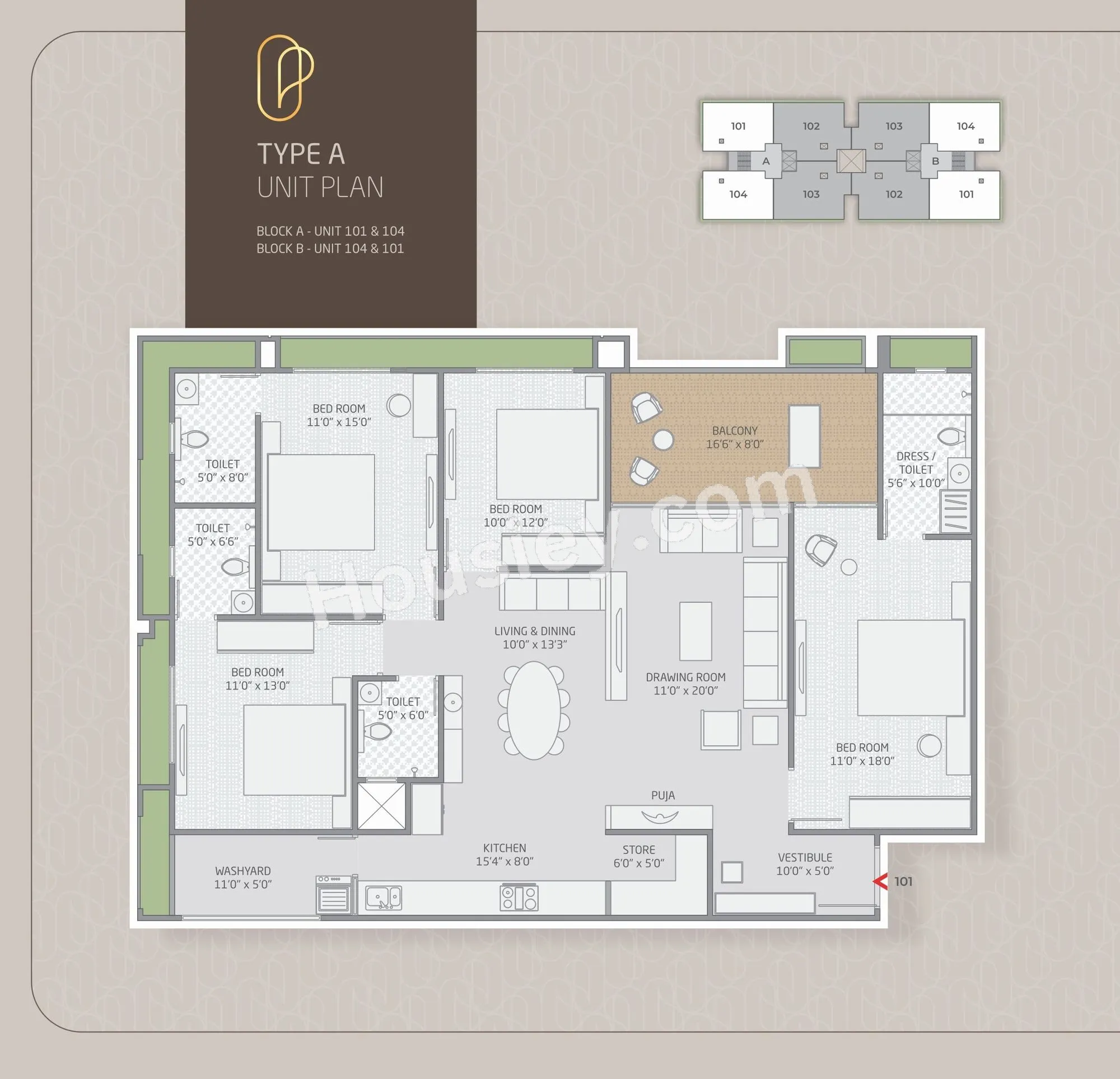 Shilp Paradise Unit plan - 2025 sq.ft.