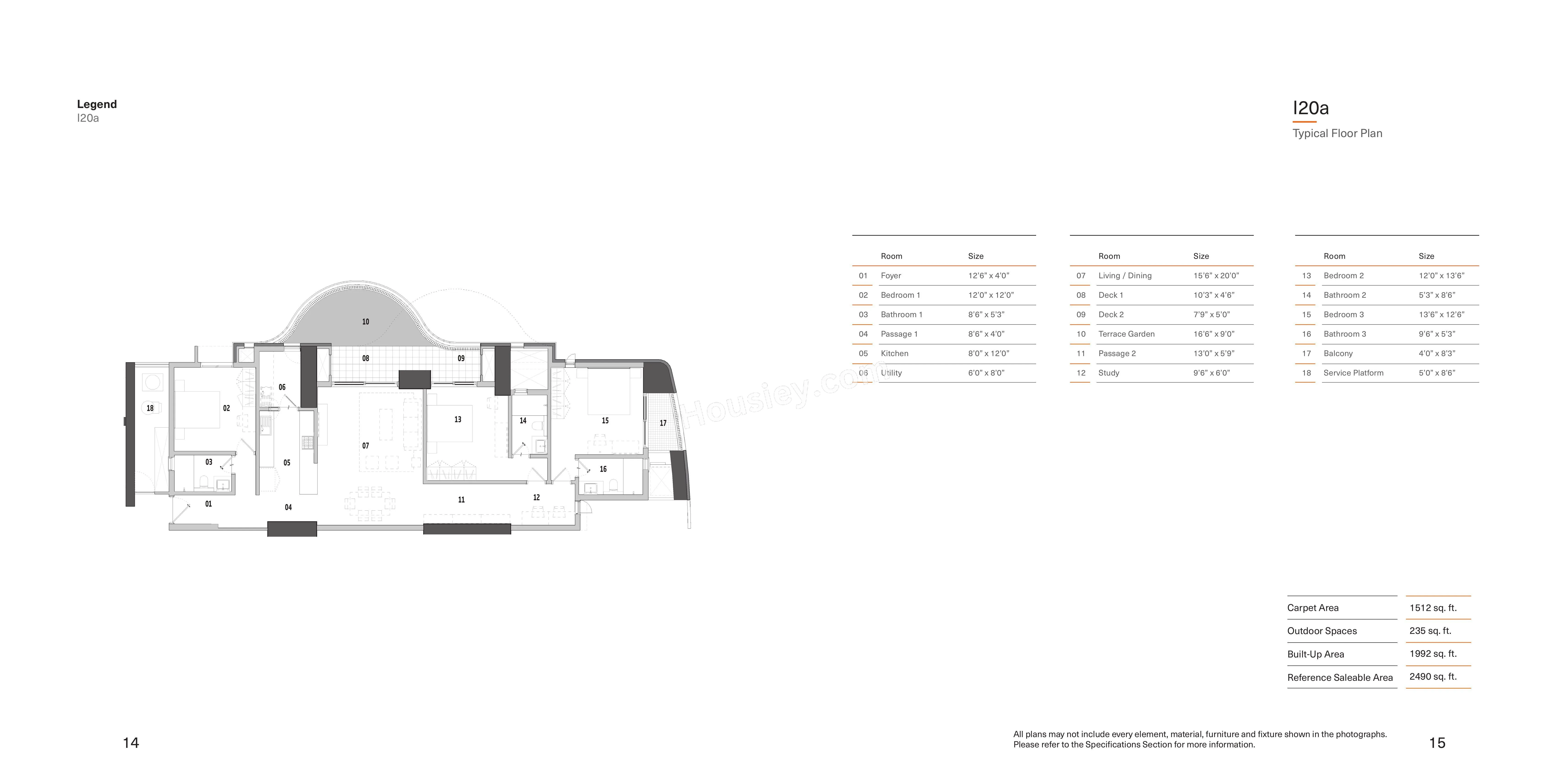 Total Environment Down by the Water Unit plan - 1512 sq.ft.