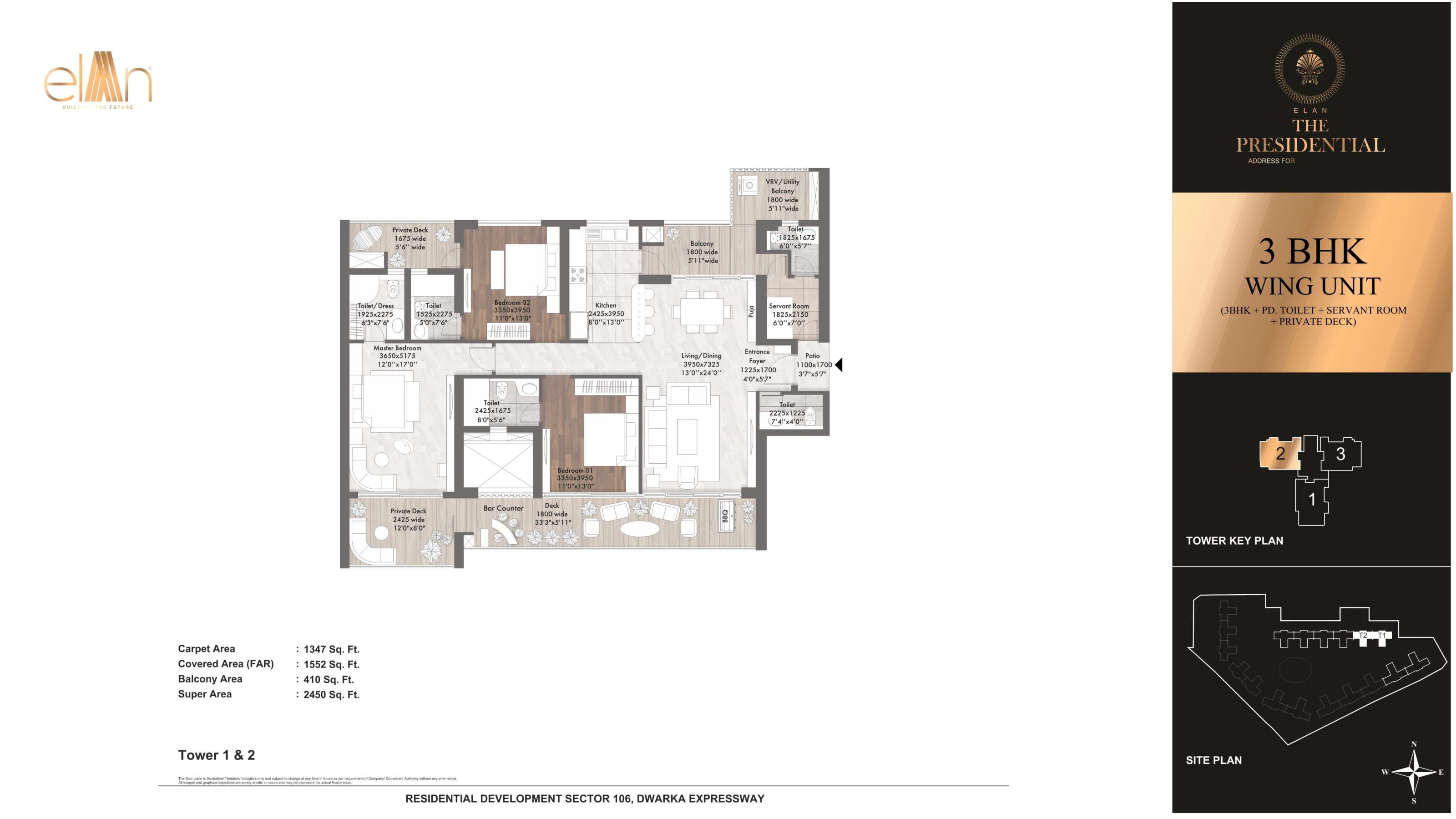 Unit plan - 1347 sq.ft.