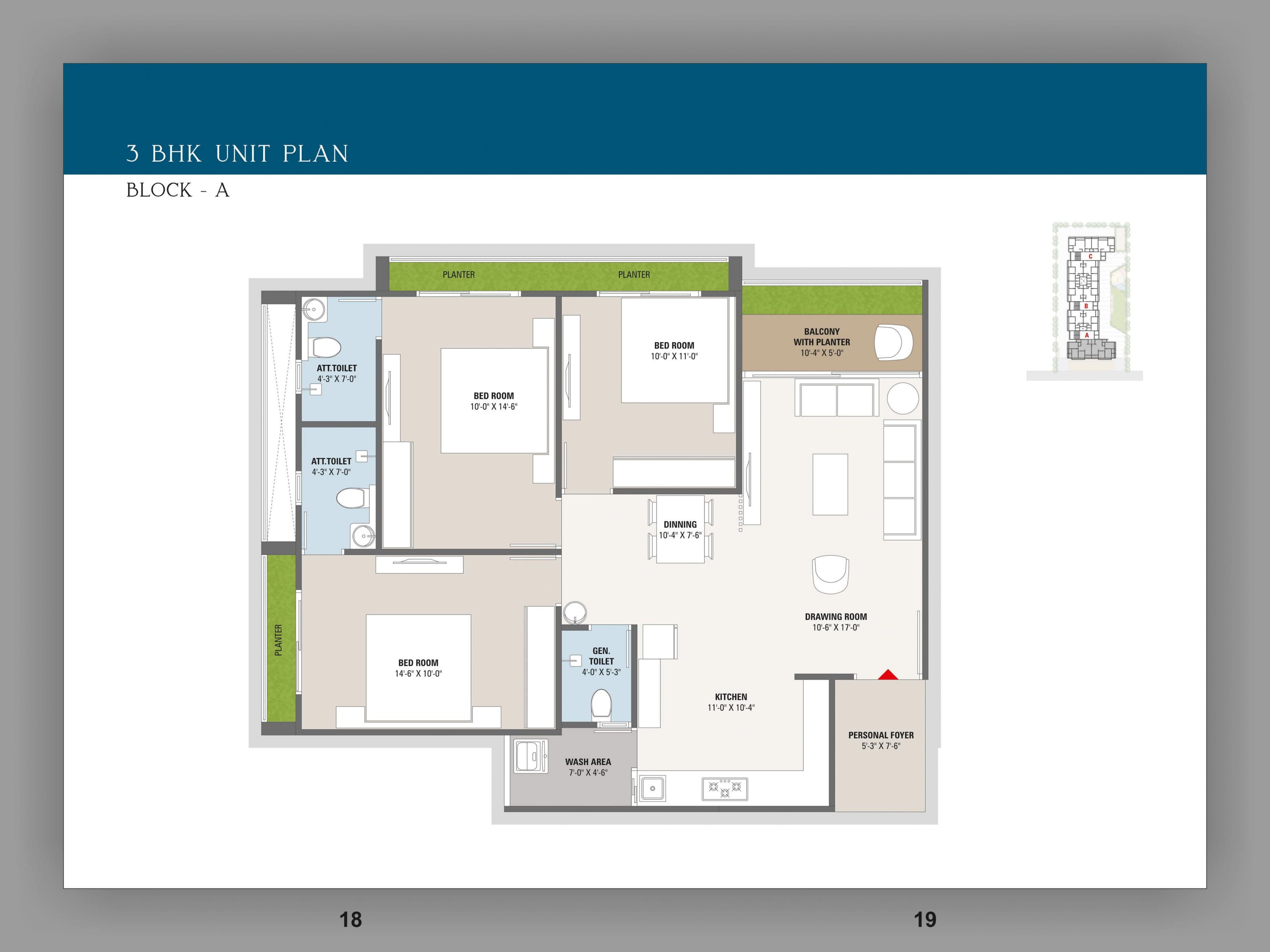 Unit plan - 767 sq.ft.