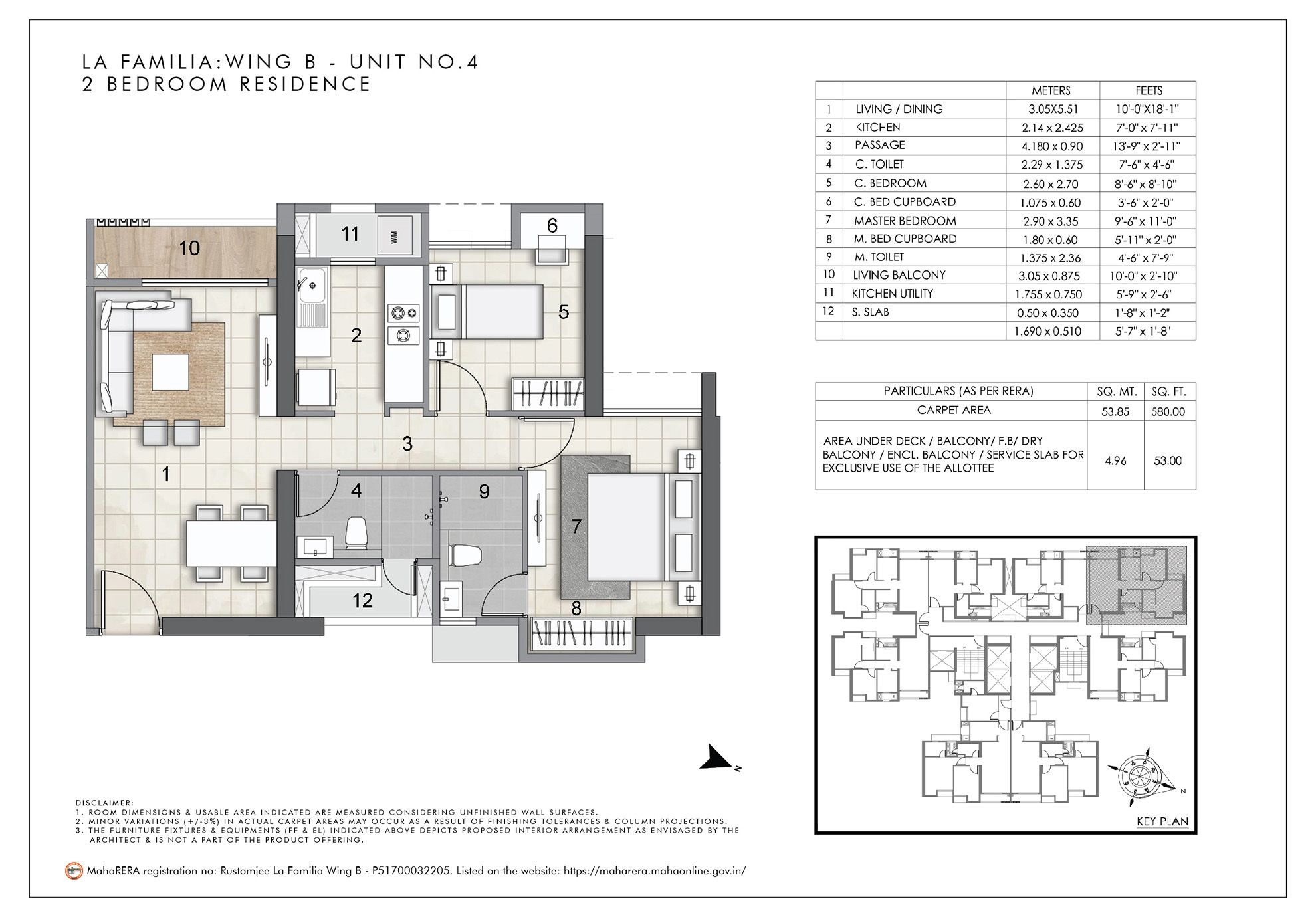 Unit plan - 633 sq.ft.