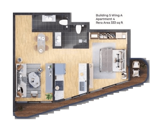 Avant Heritage Unit plan - 333 sq.ft.