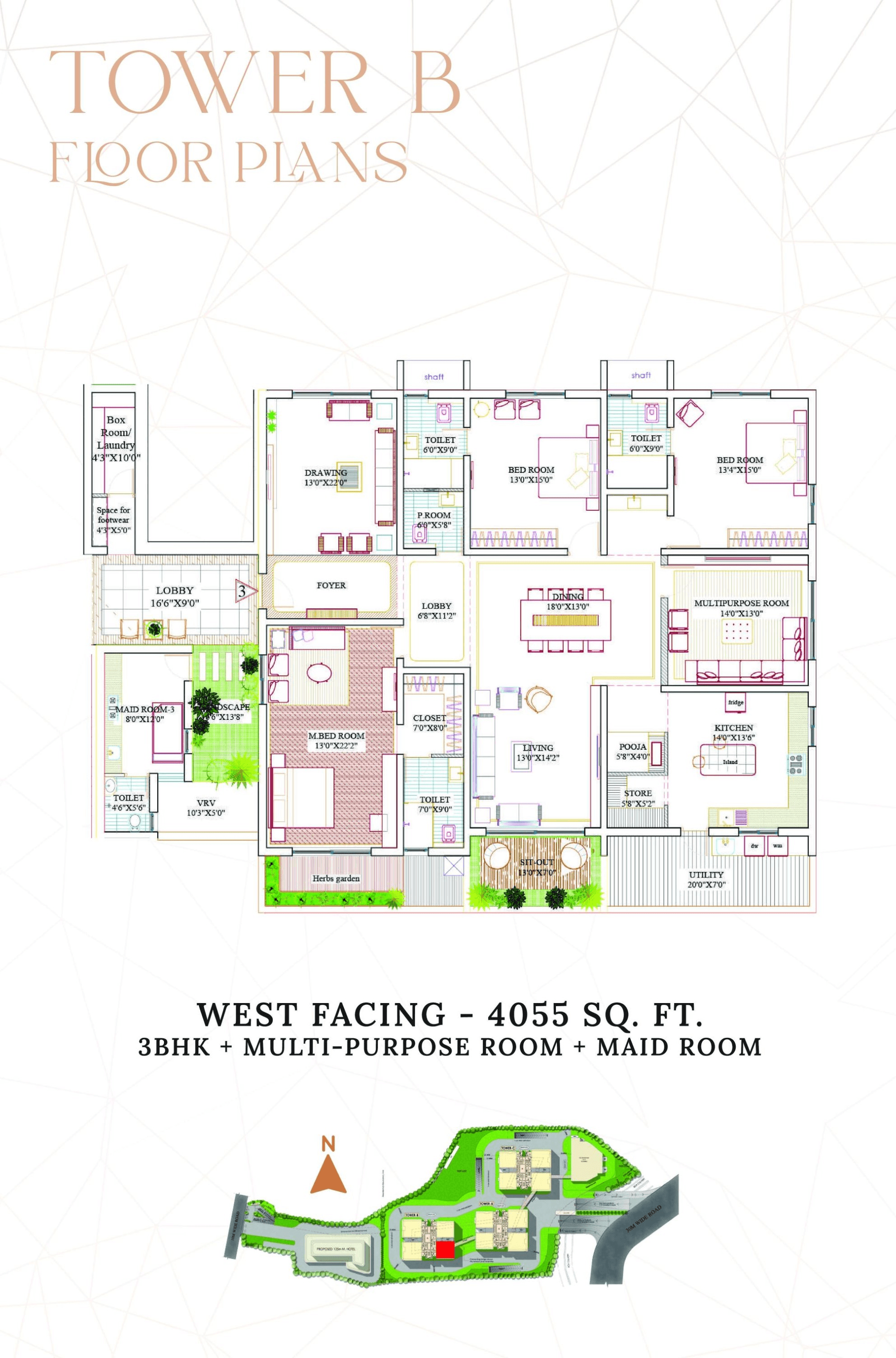 Unit plan - 2961 sq.ft.