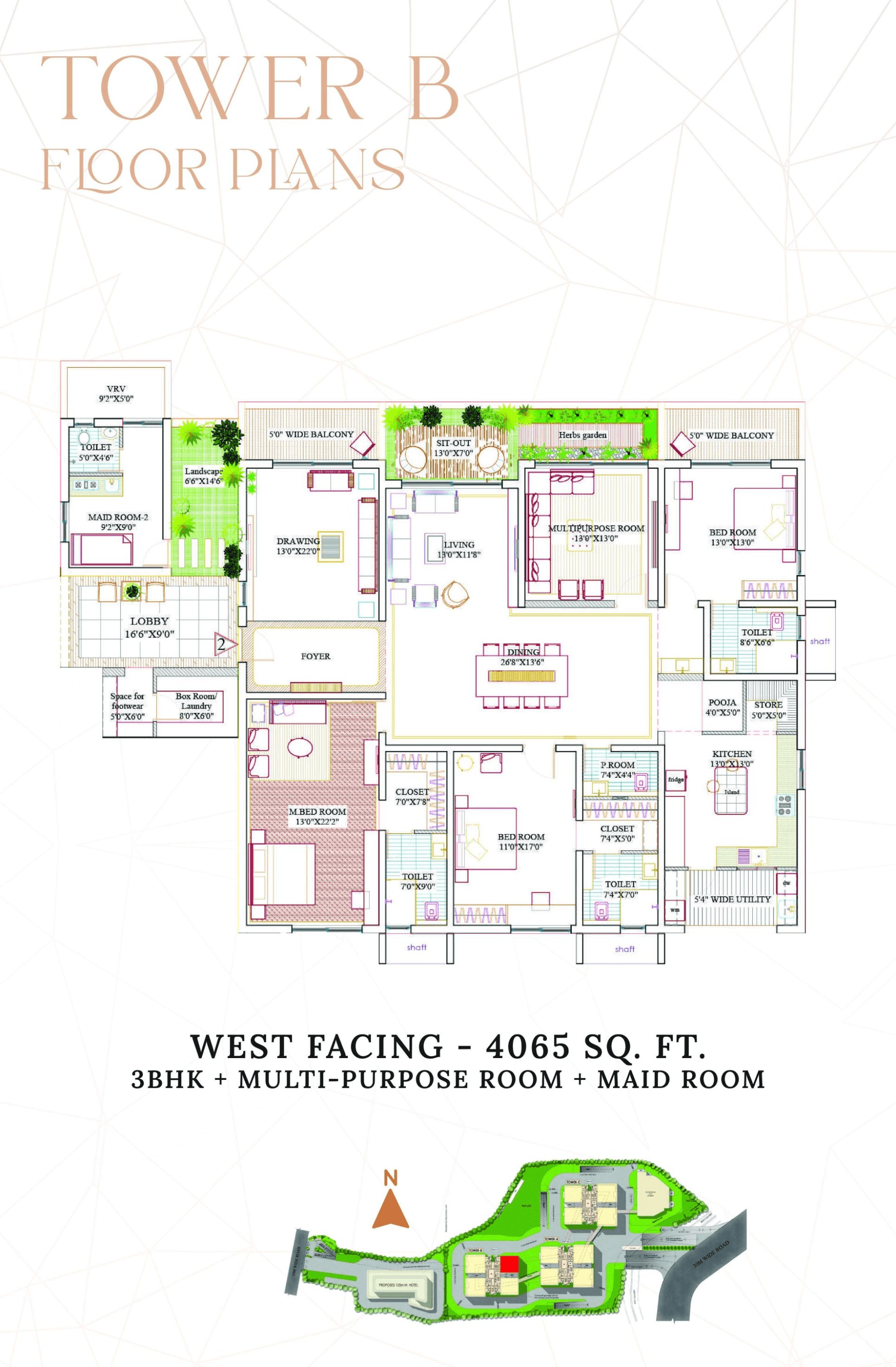 Lansum Encanto Unit plan - 2968 sq.ft.