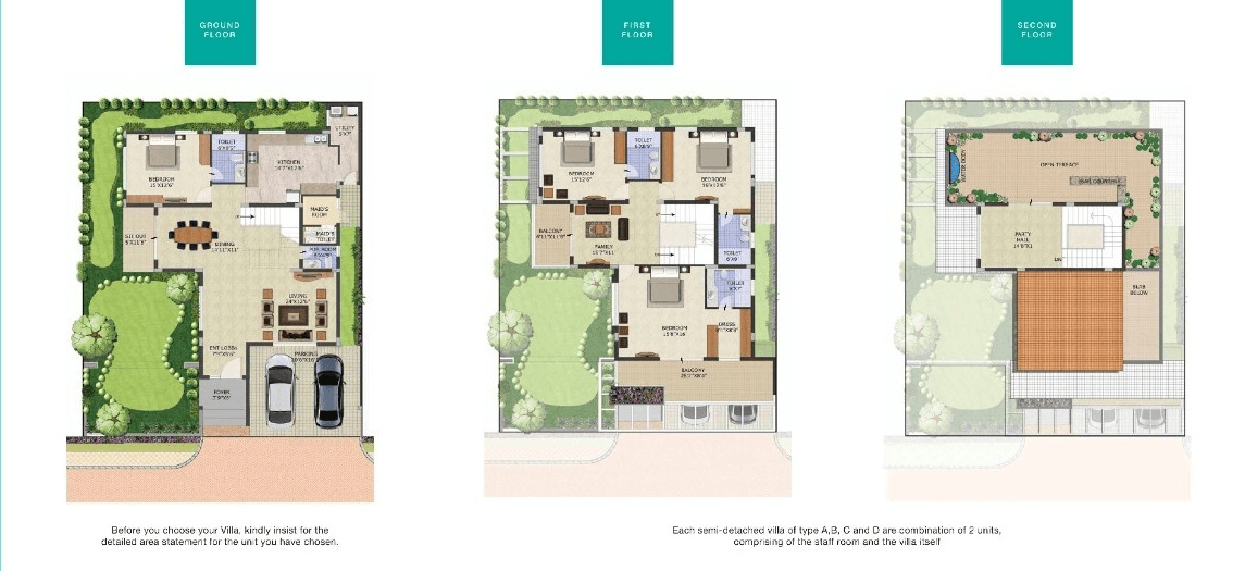 Purva Sparkling Springs Unit plan - 2898 sq.ft.