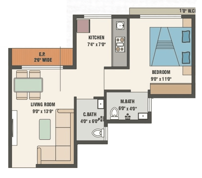 SPM Dream City Unit plan - 375 sq.ft.